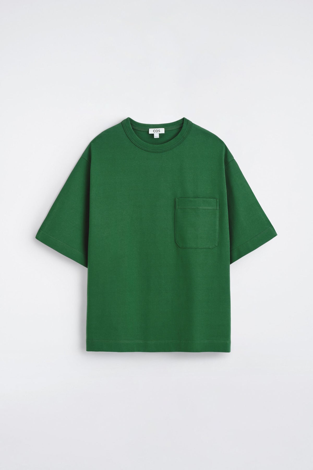 CAMISETA OVERSIZE CON BOLSILLOS - VERDE OSCURO | DescriptiveStillLife