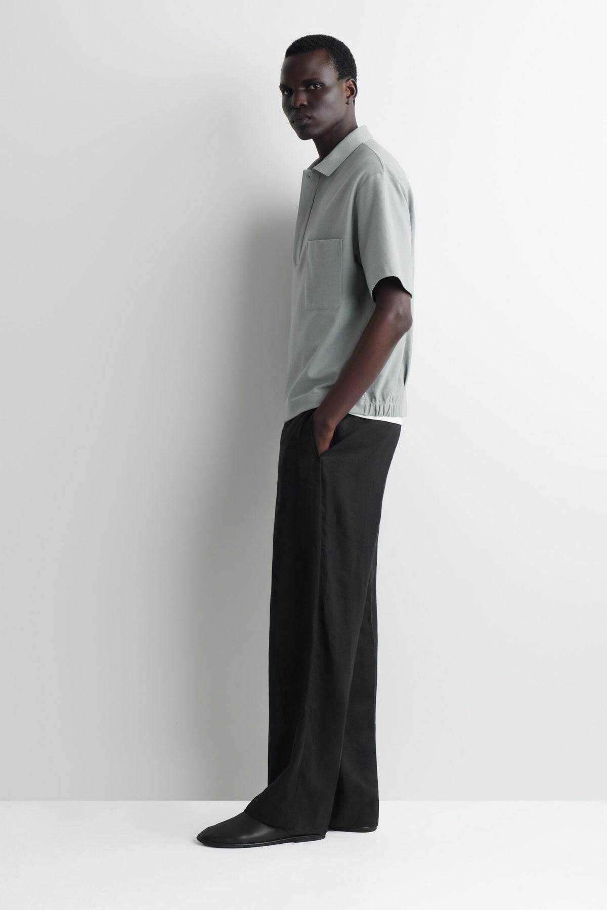 CAMISA DE POLO DE ALGODÓN-PIQUÉ - GRIS