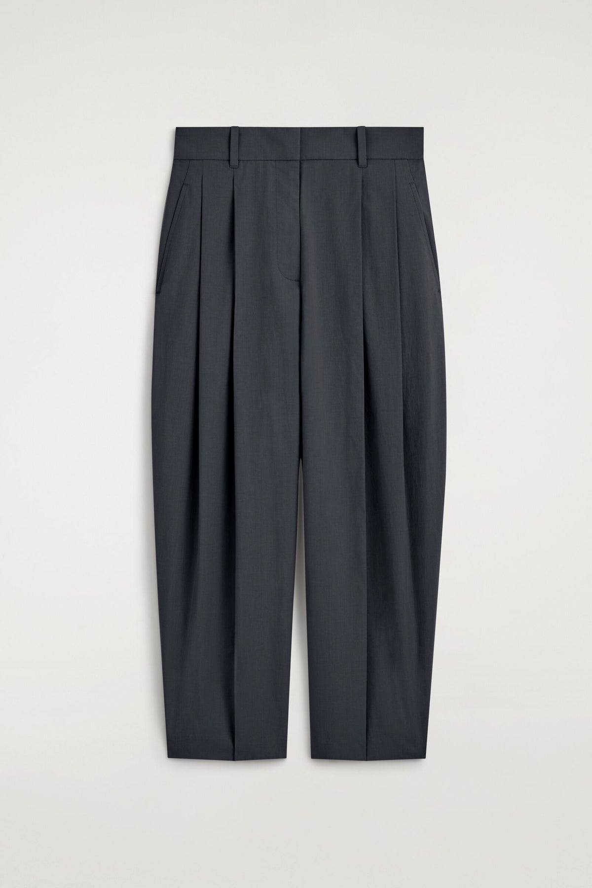 PANTALONES DE ALGODÓN SASTREROS DE CORTE RECTO - MARINO | DescriptiveStillLife