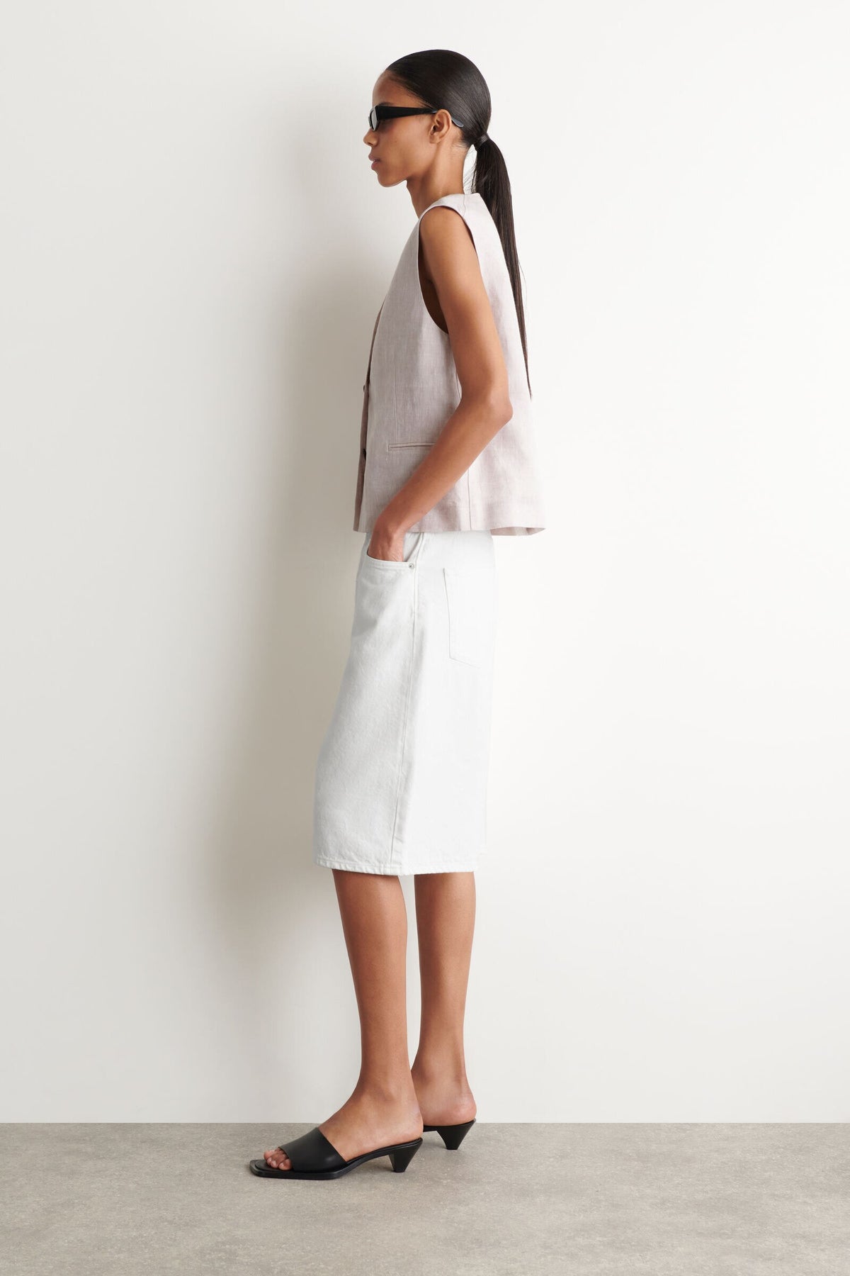 CHALECO DE LINO - ROSA CLARO - StillMedia/Lookbook