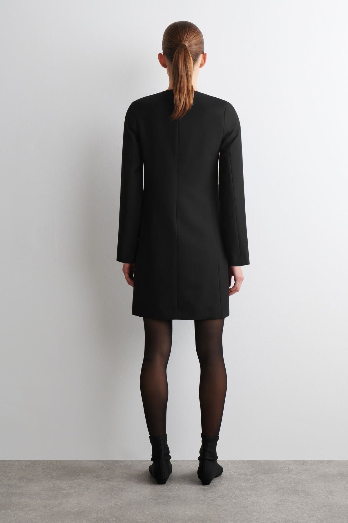 VESTIDO MINI DE MEZCLA DE LANA - NEGRO - StillMedia/Lookbook