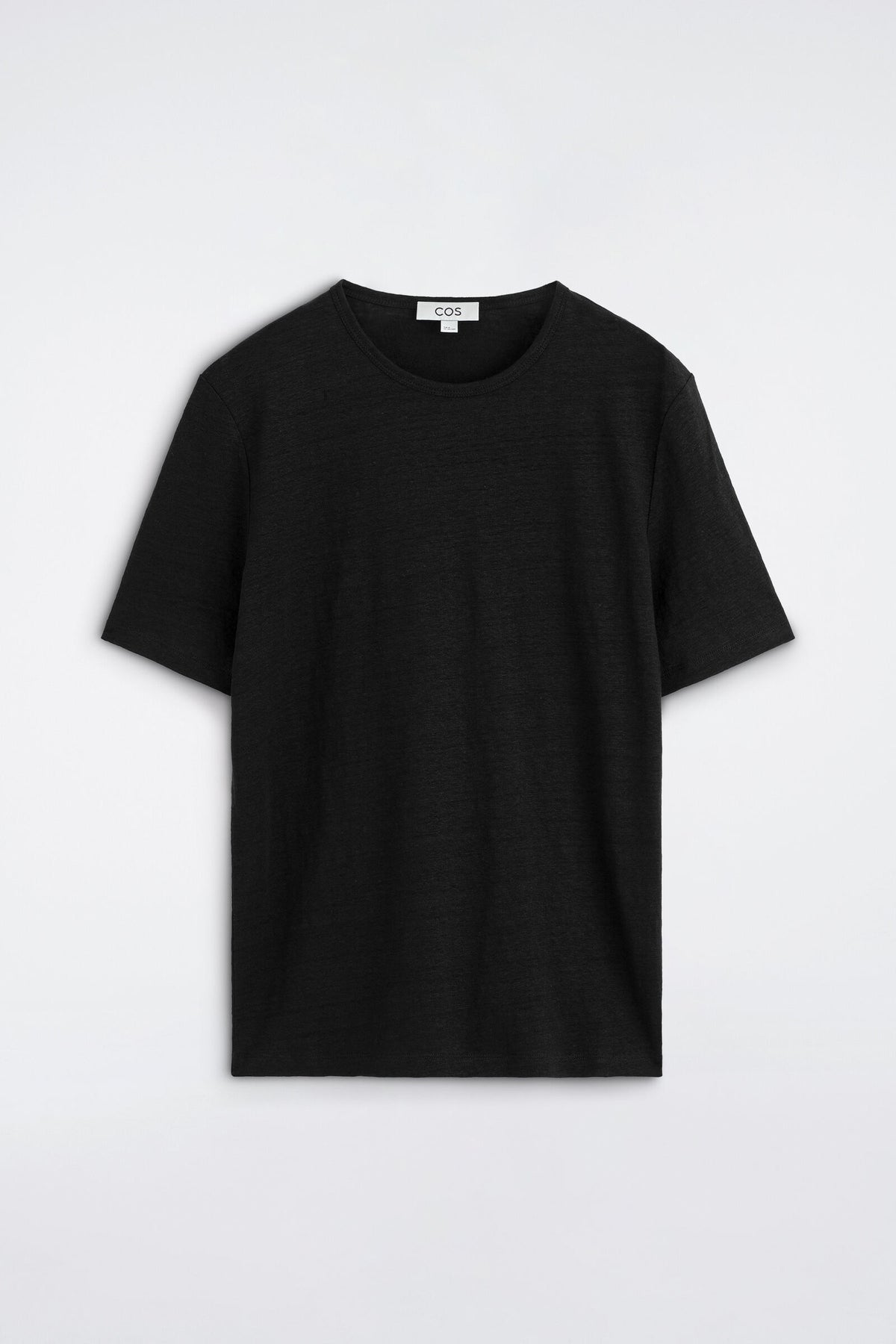 CAMISETA DE JERSEY DE LINO - NEGRO | DescriptiveStillLife