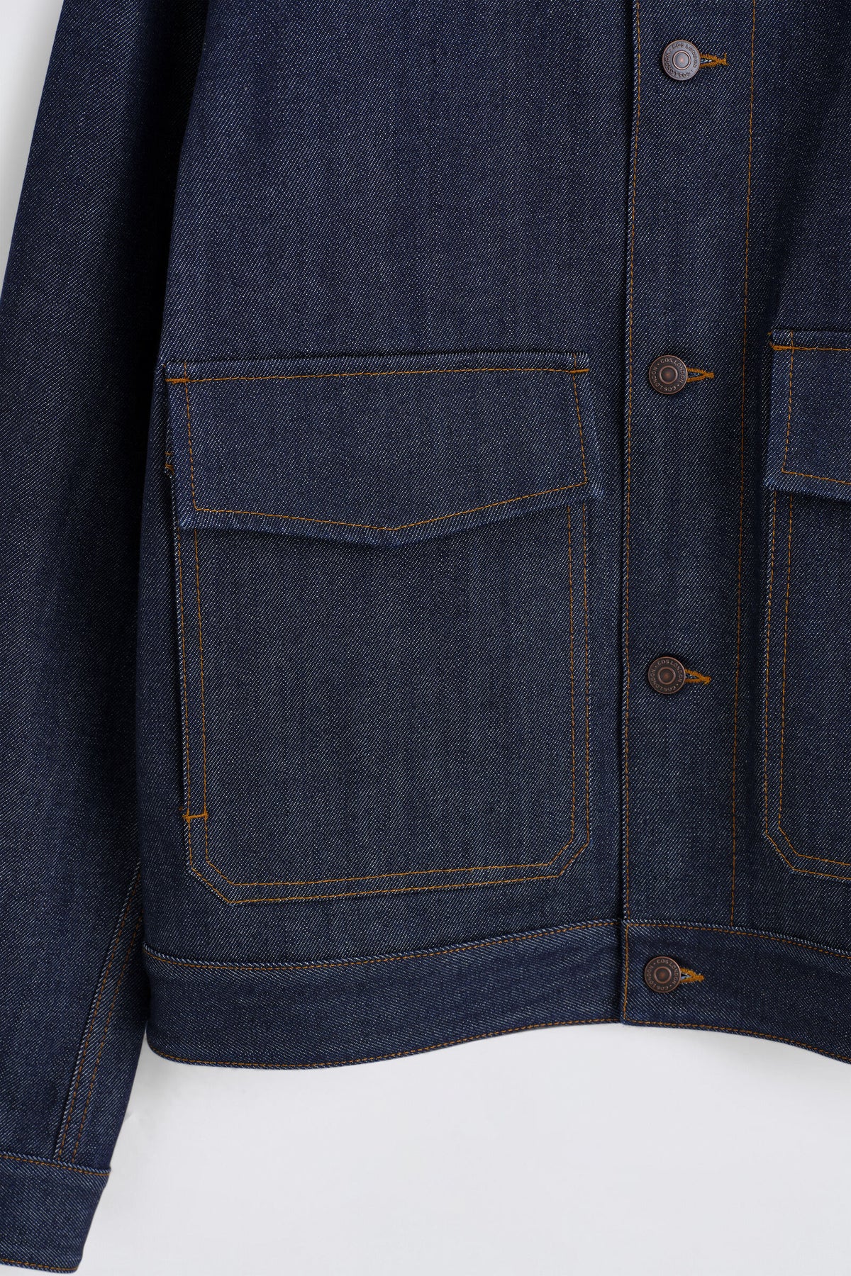 CHAQUETA DE MEZCLILLA SIN REMATE - ÍNDIGO | DescriptiveDetail
