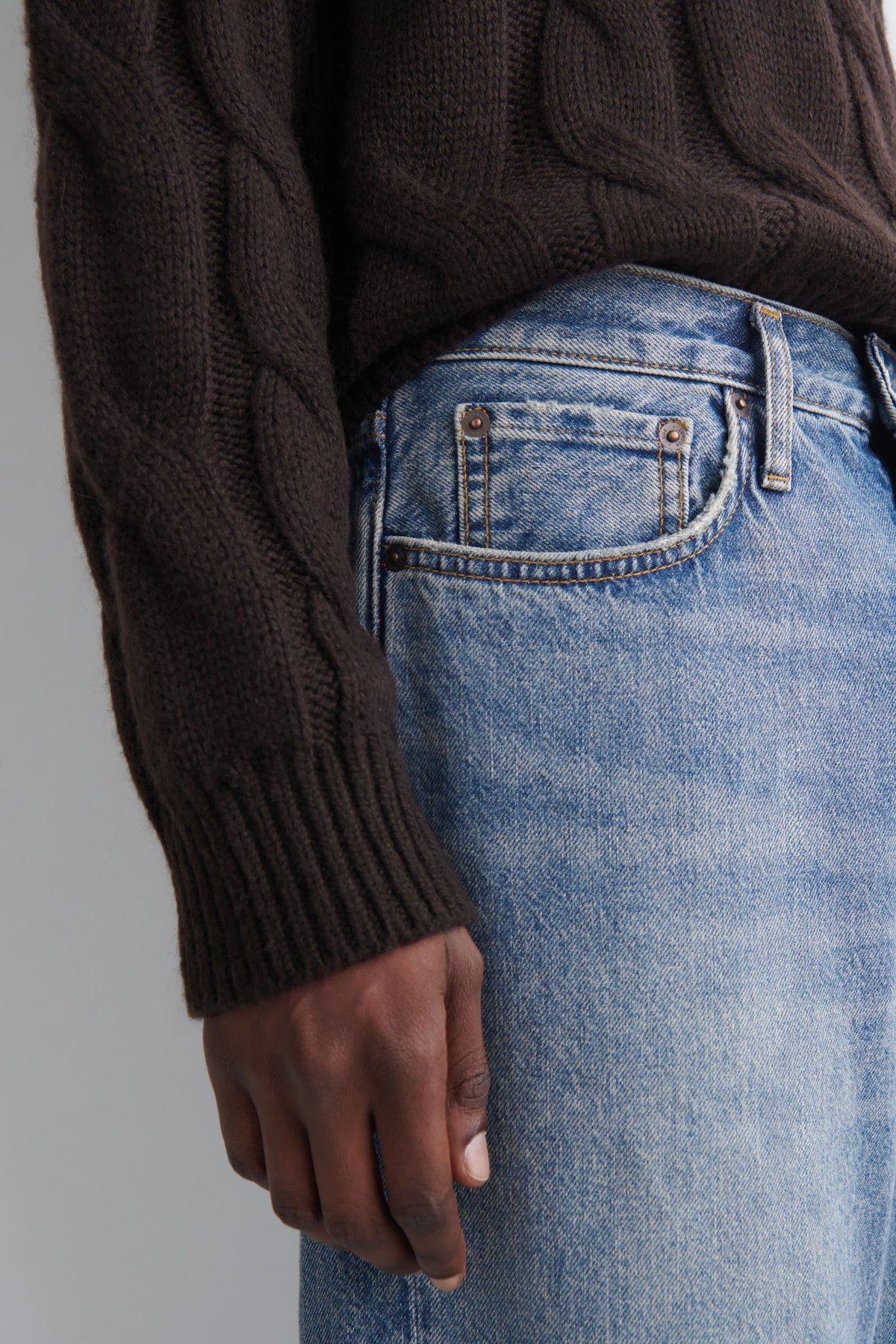 JEANS RIDER RELAXED-FIT DE PIERNA STRAIGHT - AZUL DESVANECIDO