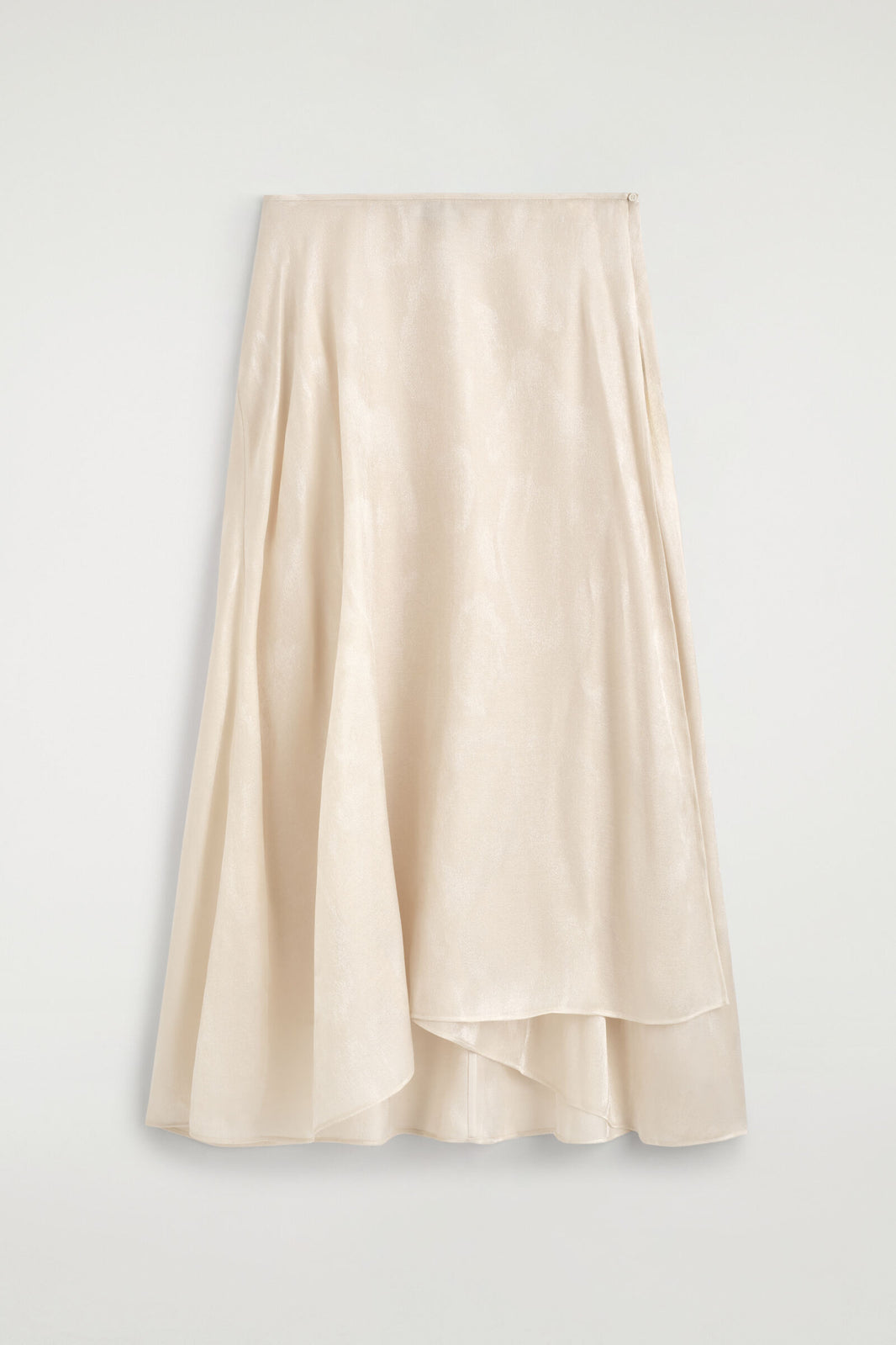 FALDA MIDI DE JACQUARD - CREMA | DescriptiveStillLife