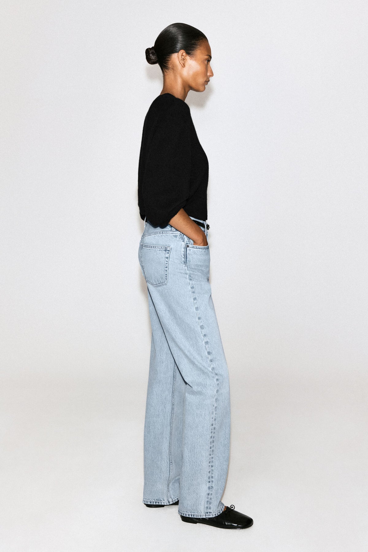 JEANS DE PIERNA RECTA CHORD - AZUL CLARO