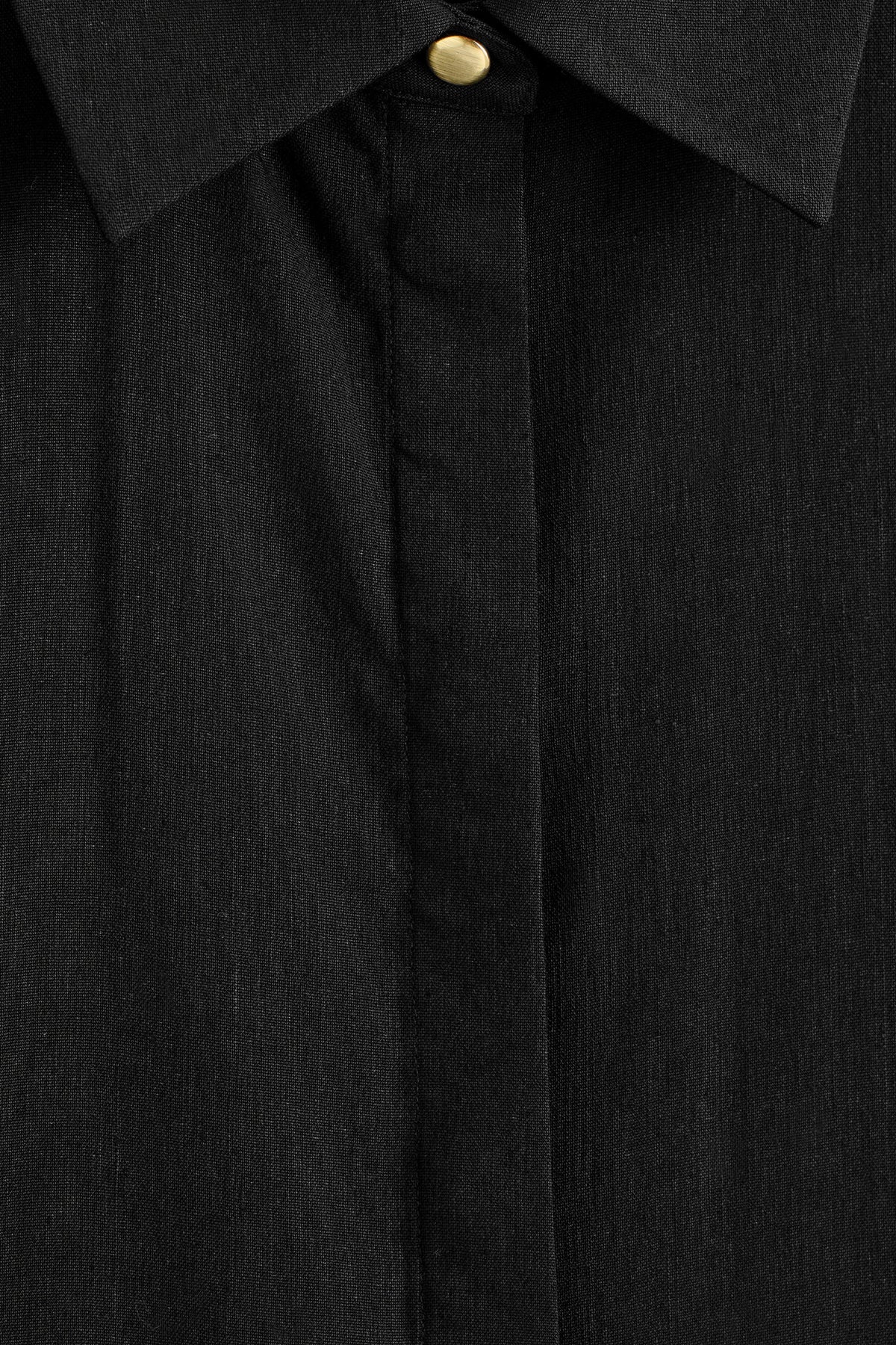 CAMISA DE LINO LARGA - NEGRO - StillMedia/DescriptiveDetail
