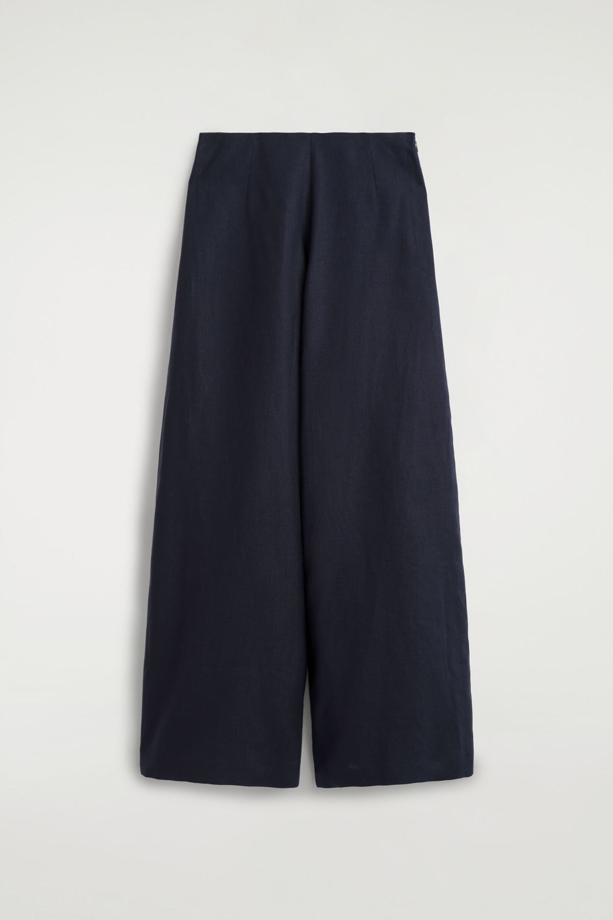 PANTALONES DE LINO DE PIERNA ANCHA - AZUL MARINO | DescriptiveStillLife