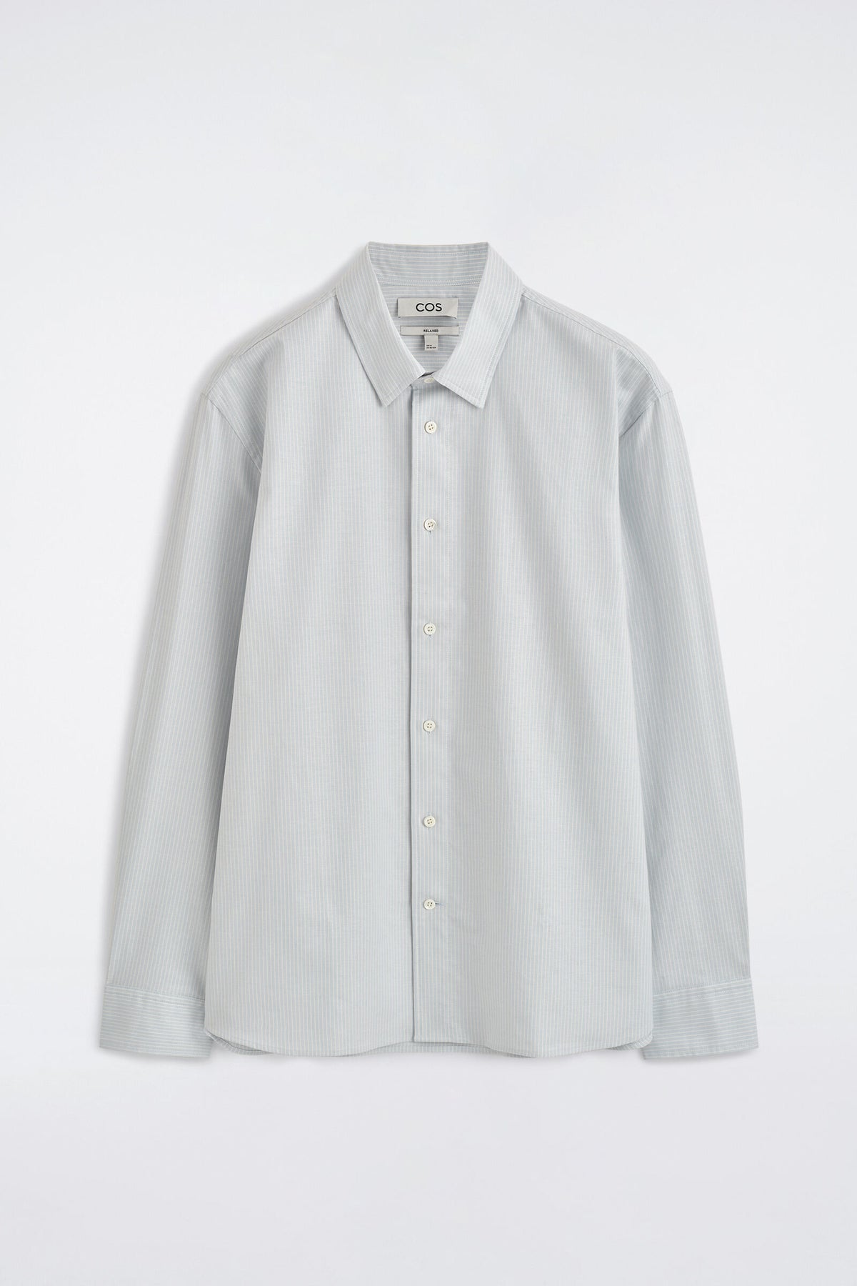 CAMISA DE ALGODÓN OXFORD - AZUL / BLANCO / RAYADO | DescriptiveStillLife