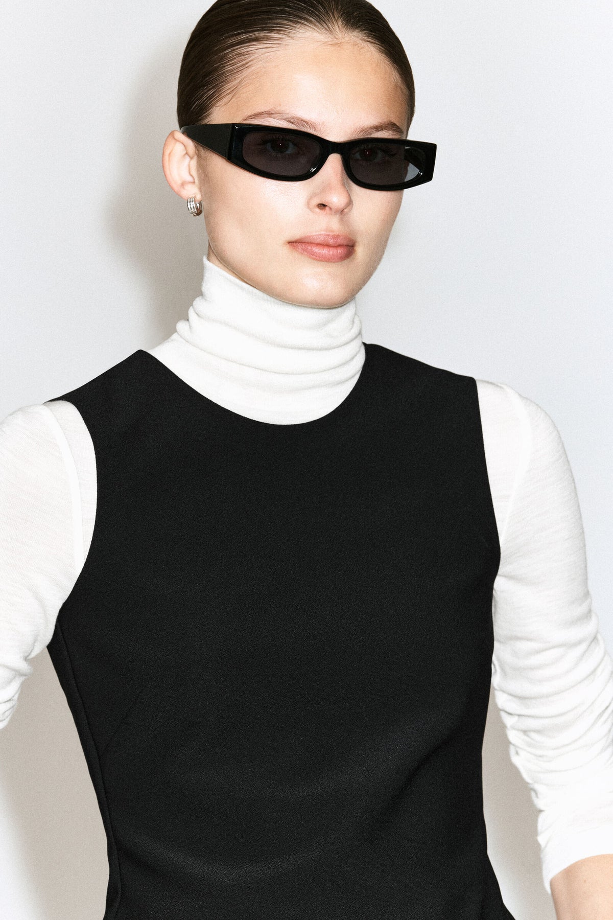 TOP DE CREPE - NEGRO