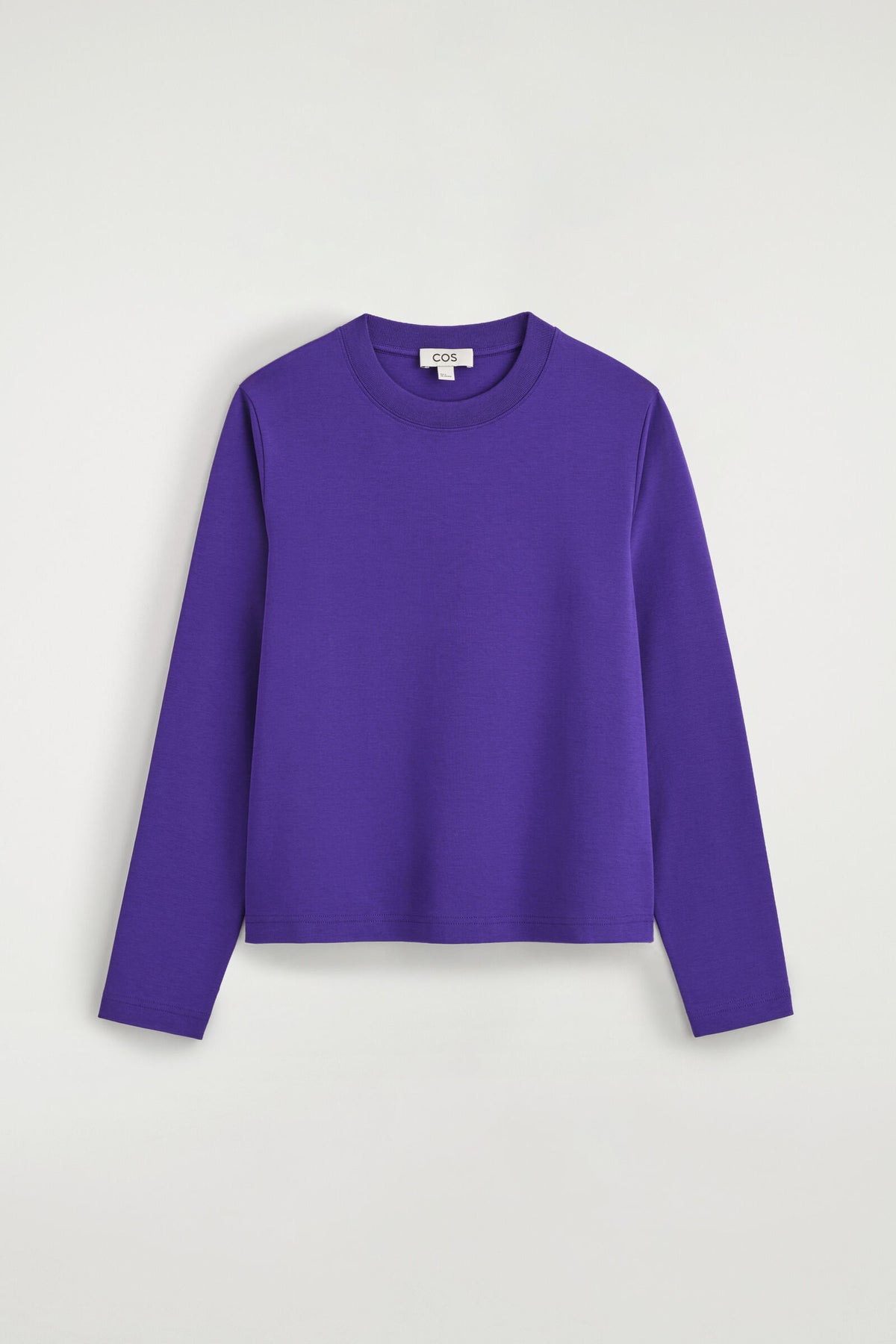 CAMISETA DE MANGA LARGA DE CORTE LIMPIO - MORADO | DescriptiveStillLife