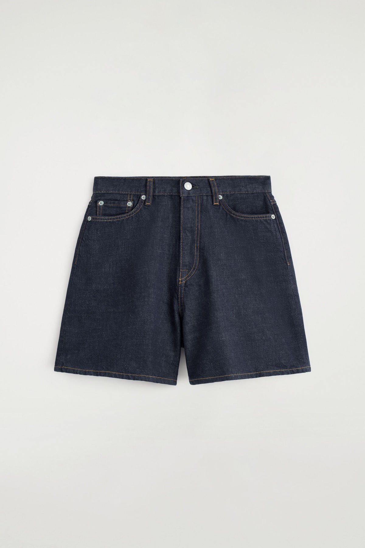 SHORTS DE MEZCLILLA DE CINTURA ALTA - AZUL OSCURO - StillMedia/DescriptiveStillLife