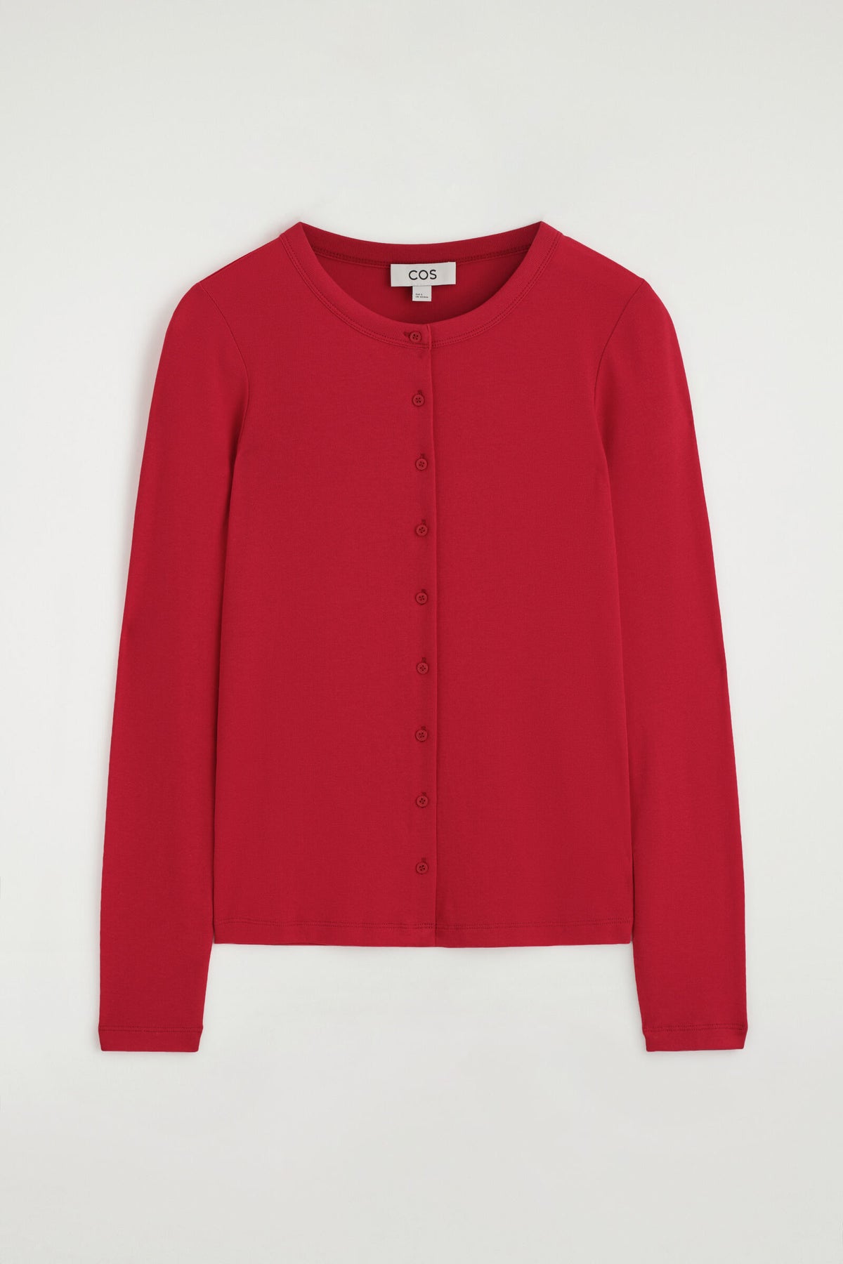 JERSEY CÁRDIGAN TOP - ROJO | DescriptiveStillLife