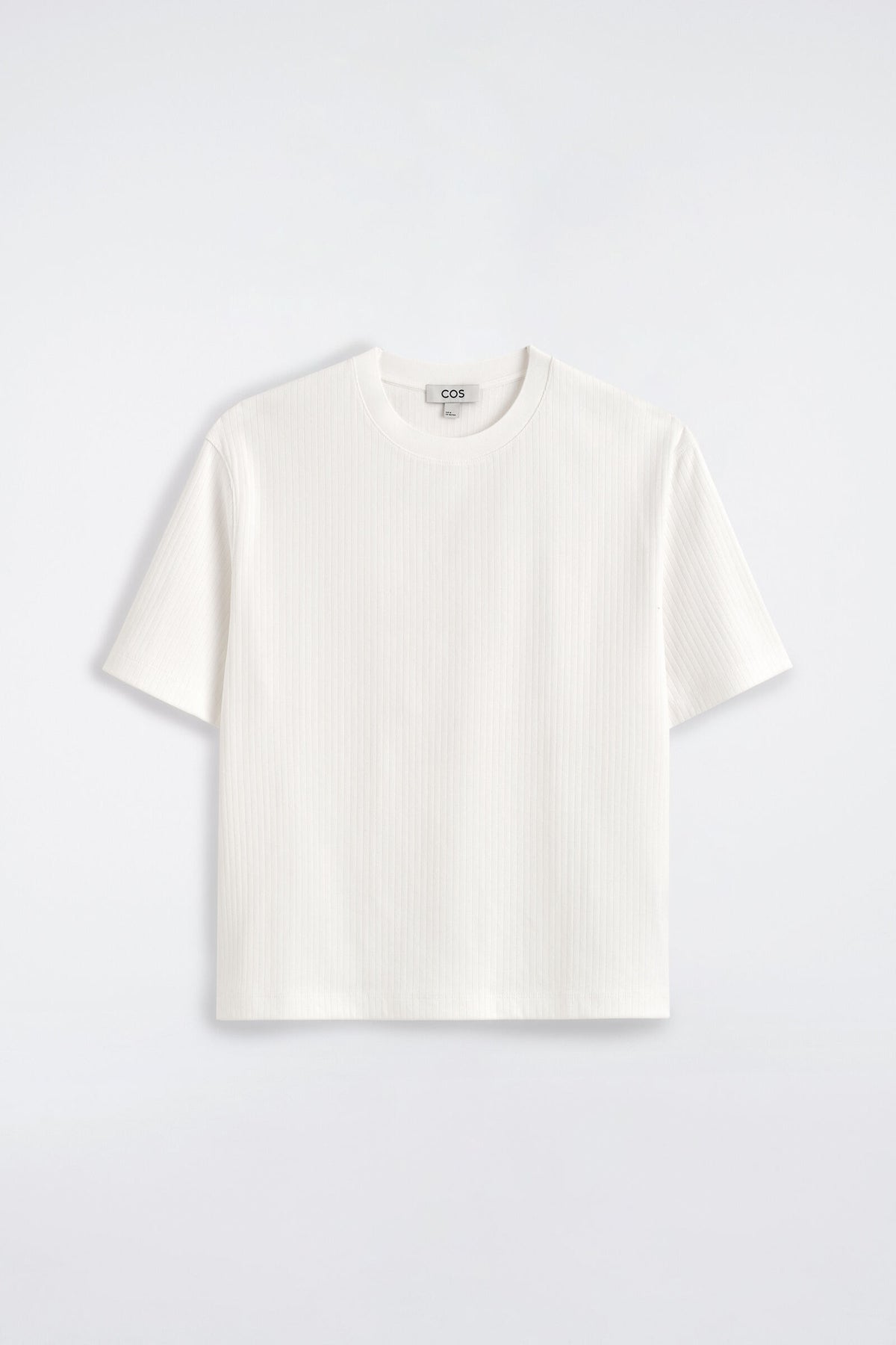 PLAYERA DE JERSEY ACANALADO - BLANCO | DescriptiveStillLife