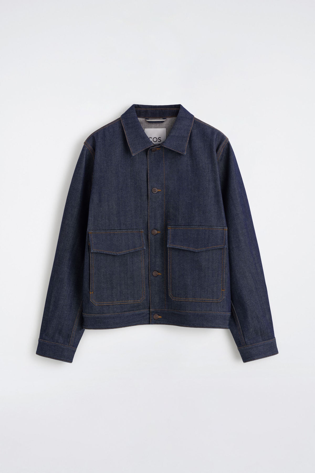 CHAQUETA DE MEZCLILLA SIN REMATE - ÍNDIGO | DescriptiveStillLife