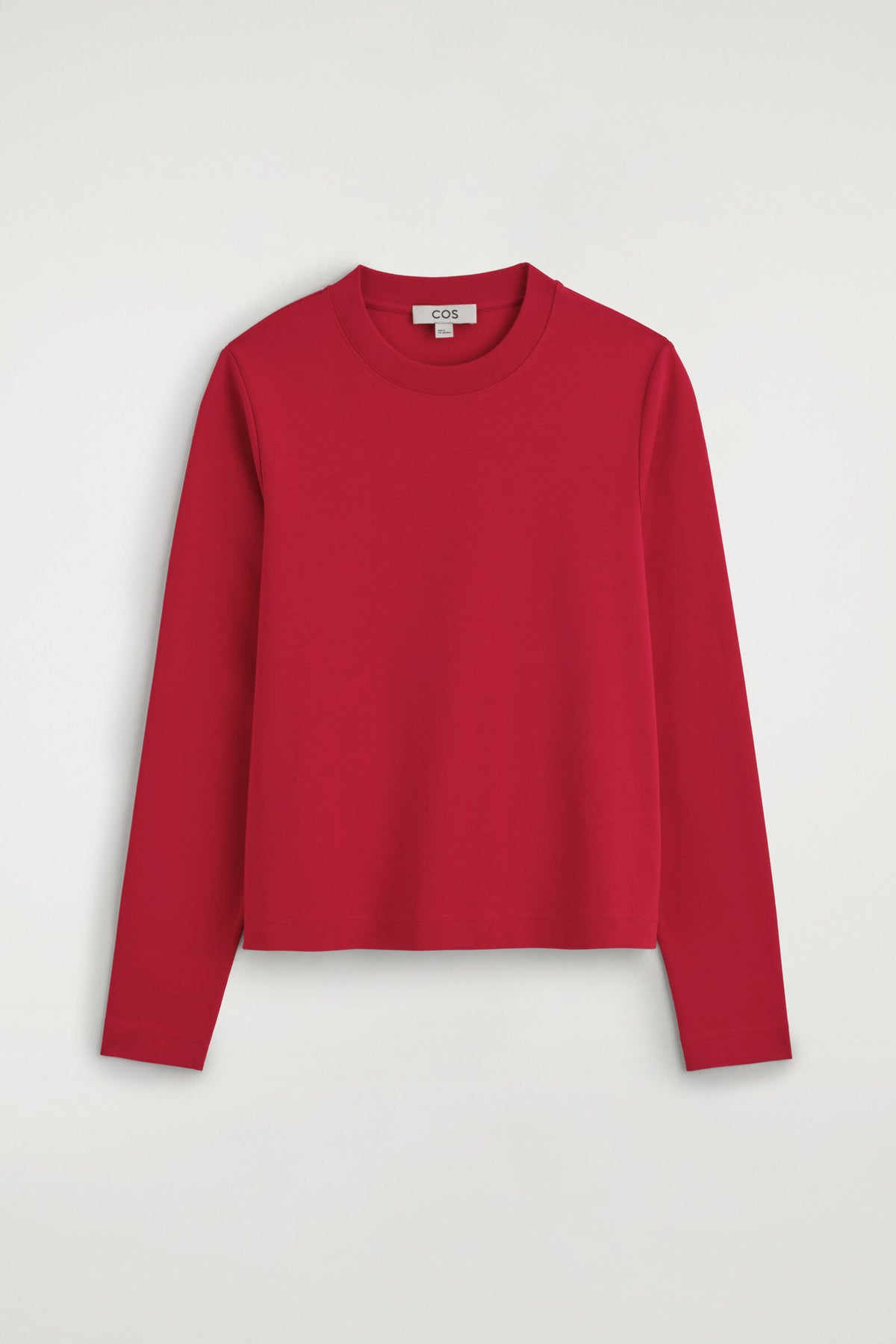 CAMISETA DE MANGA LARGA DE CORTE LIMPIO - ROJO | DescriptiveStillLife