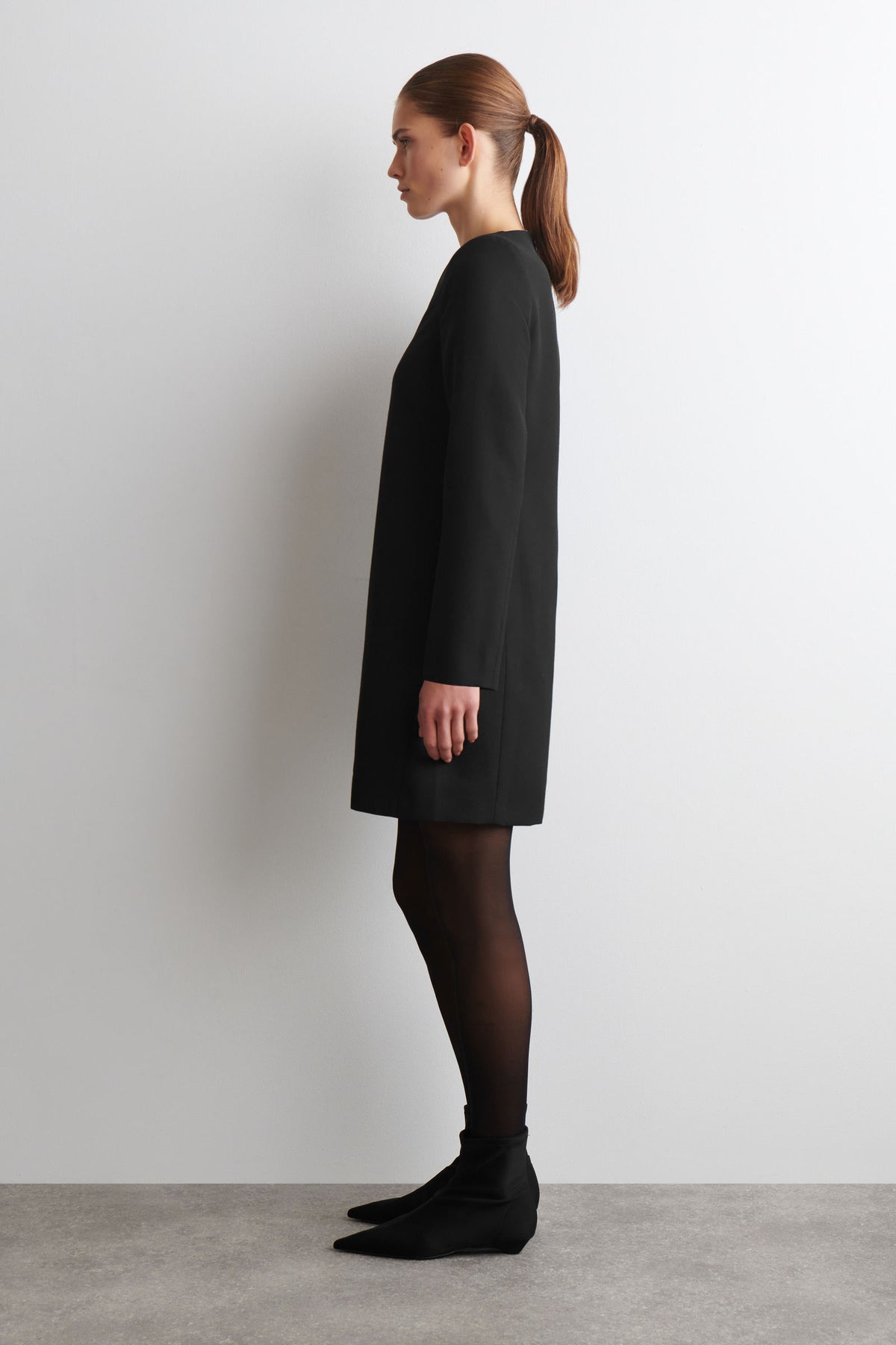 VESTIDO MINI DE MEZCLA DE LANA - NEGRO - StillMedia/Lookbook
