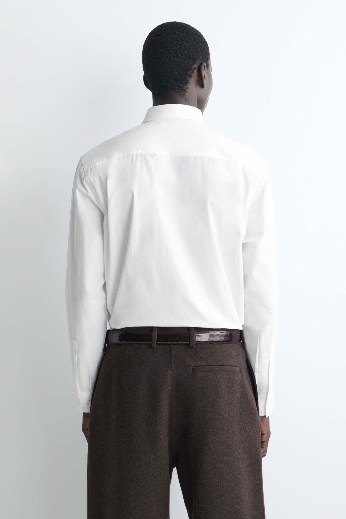 CAMISA DE PIMA COTTON-POPLIN RELAJADO - BLANCO - StillMedia/Lookbook