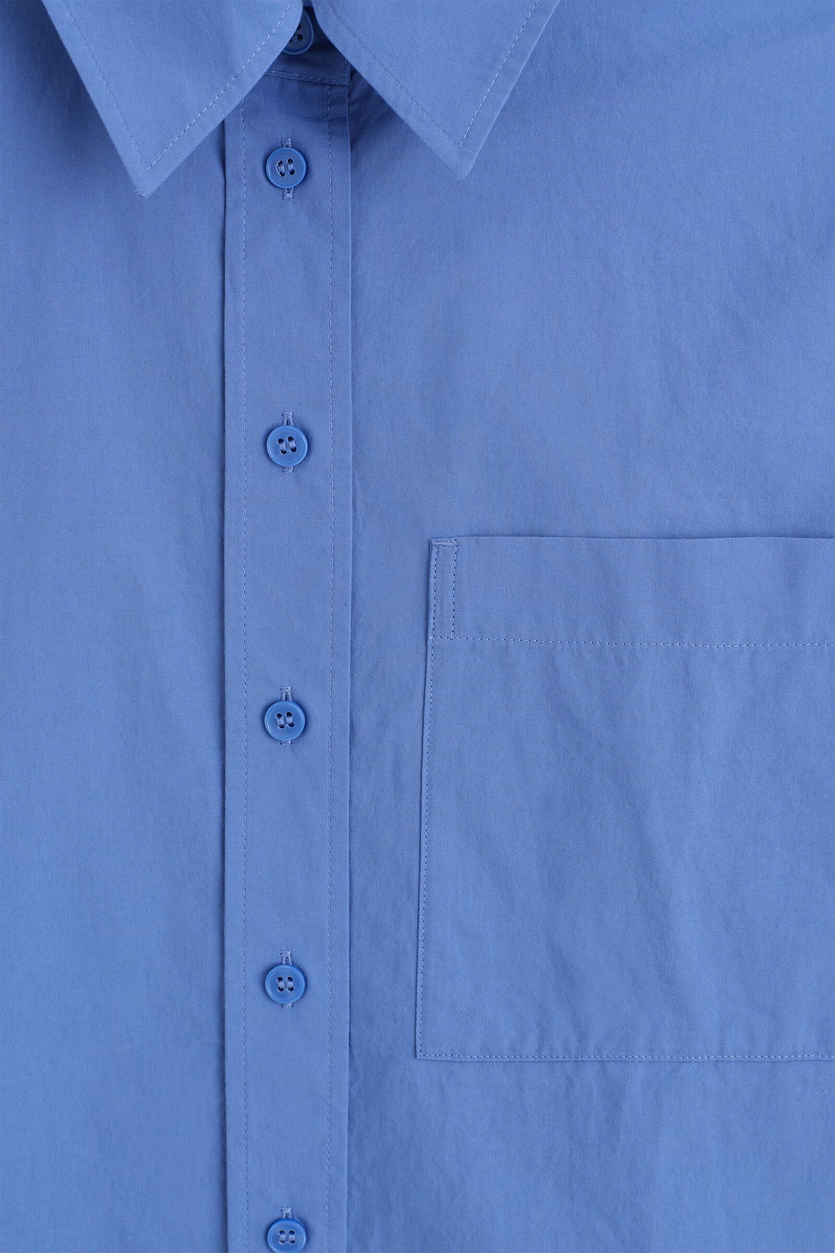 CAMISA DE ALGODÓN PIMA  - AZUL