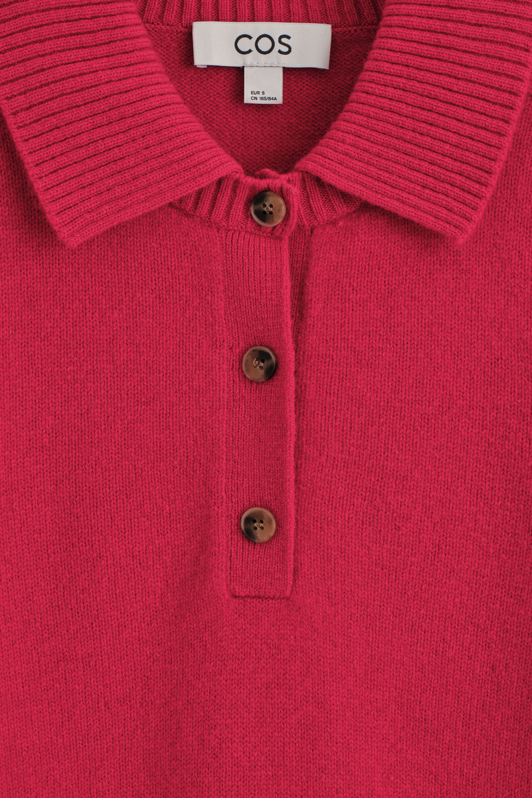 CAMISA DE POLO DE LANA MERINO - ROJO | DescriptiveDetail