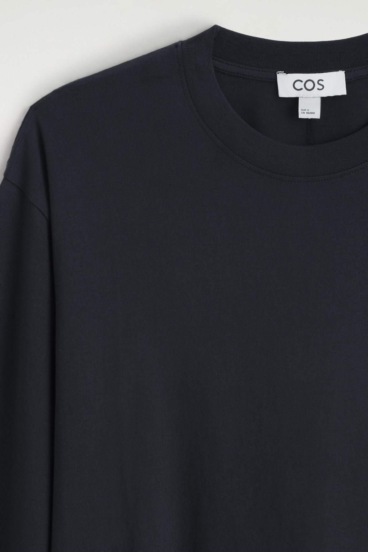 CAMISETA DE ALGODÓN PEINADO DE MANGA LARGA - NEGRO | DescriptiveDetail