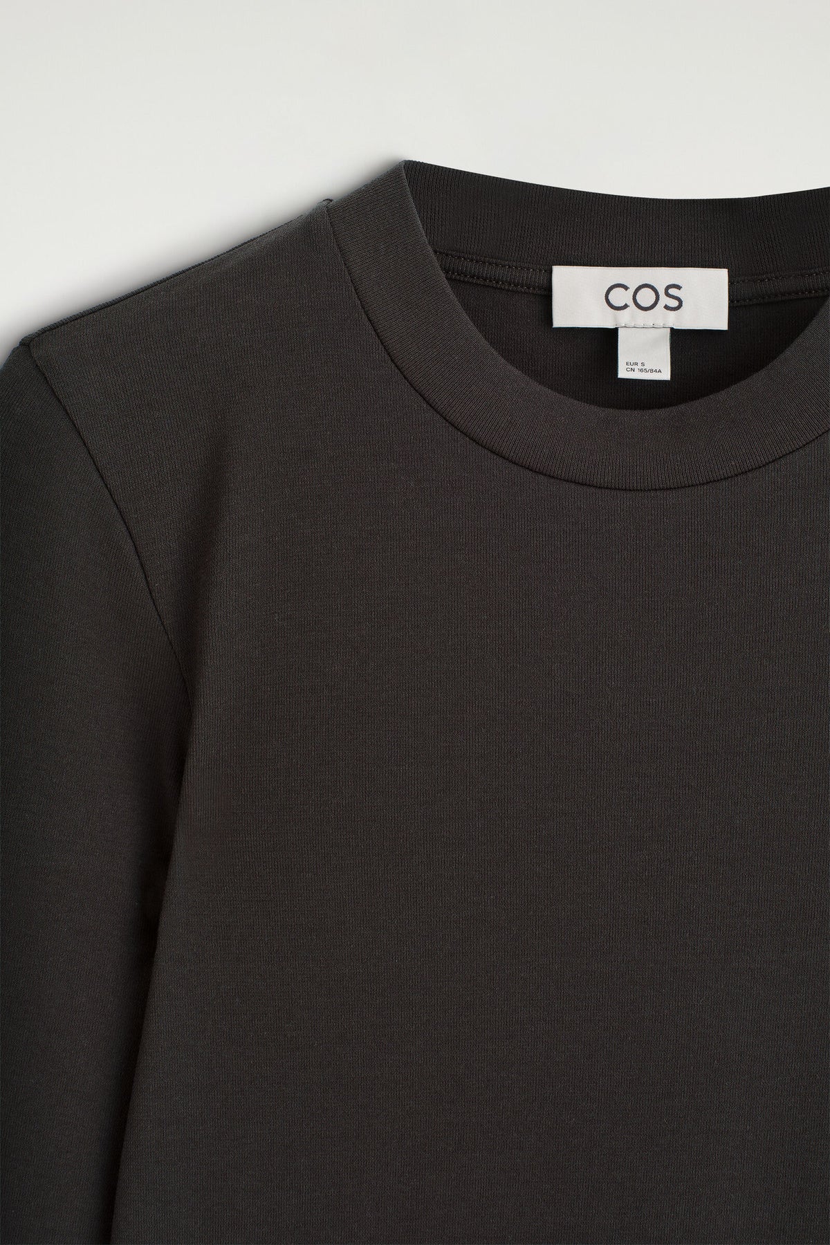 CAMISETA DE MANGA LARGA DE JERSEY CREPÉ - MARRÓN | DescriptiveDetail