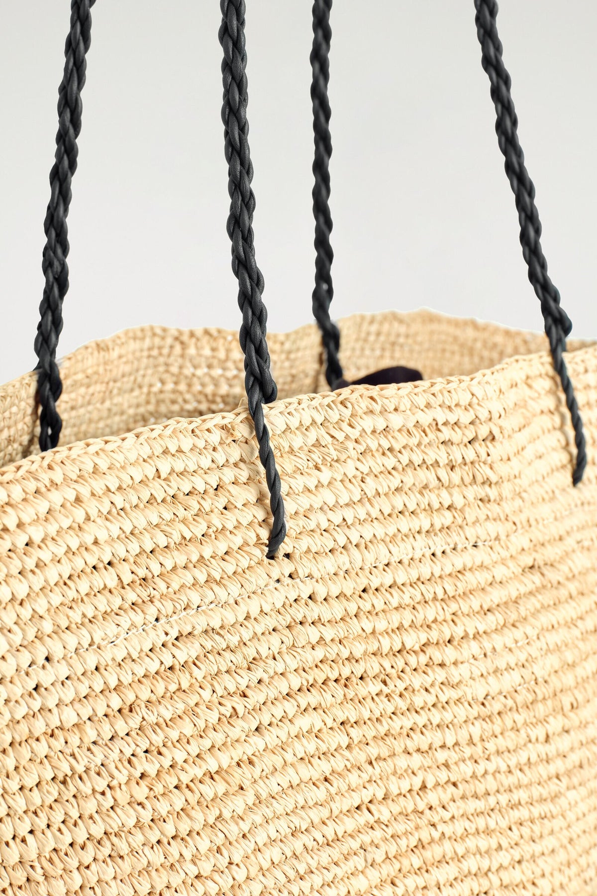 BOLSA DE MANO RIVIERA TEJIDA A MANO - PJA - BEIGE 