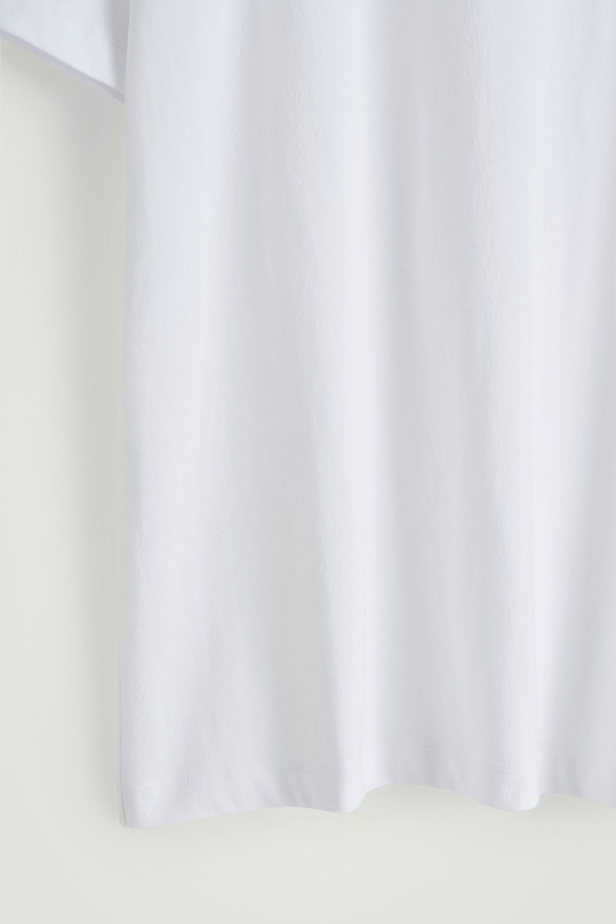 CAMISETA DE ALGODÓN PEINADO - BLANCO | DescriptiveDetail