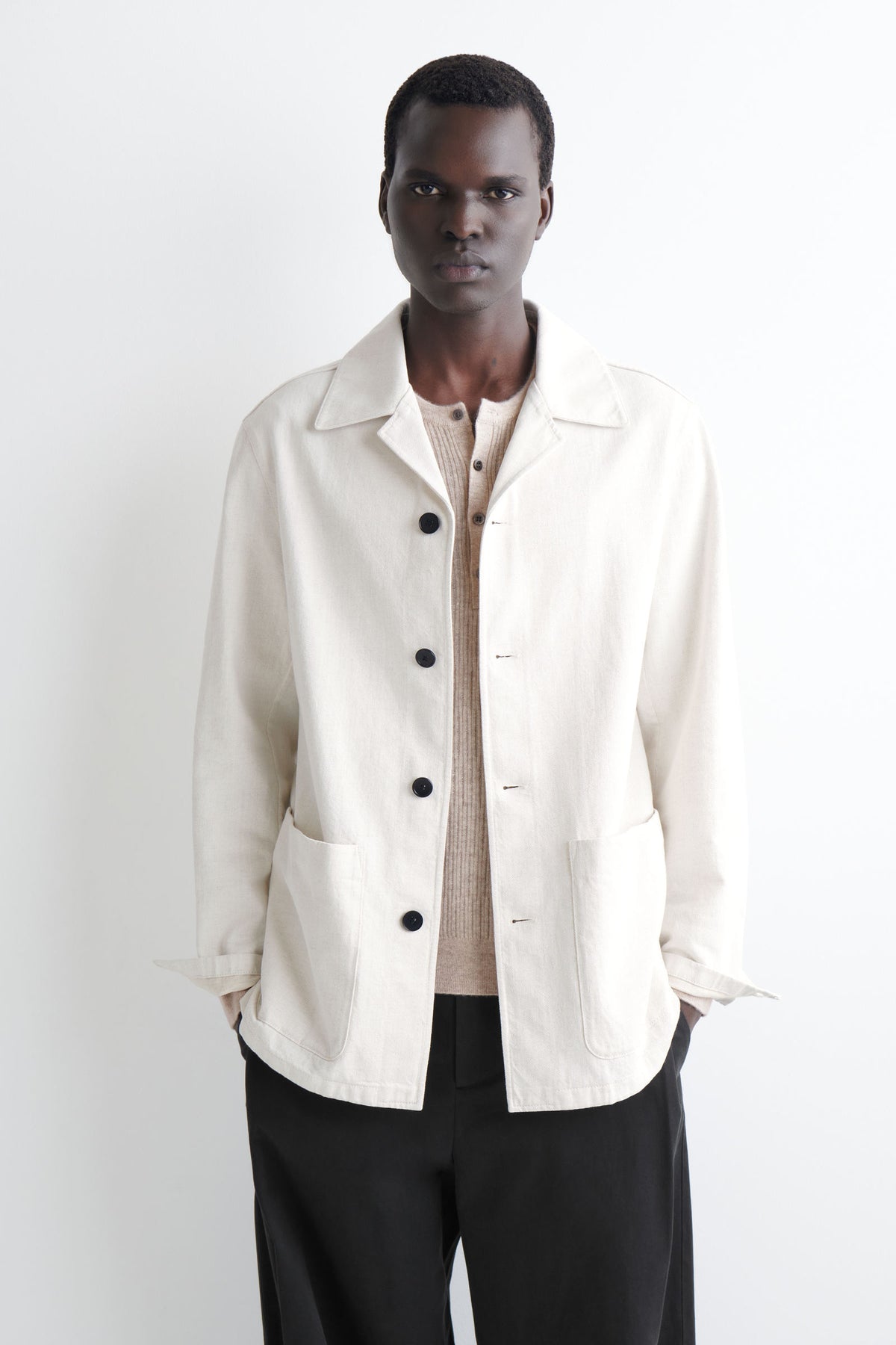 SOBRECAMISA DE MEZCLILLA - BLANCO SUAVE - StillMedia/Lookbook
