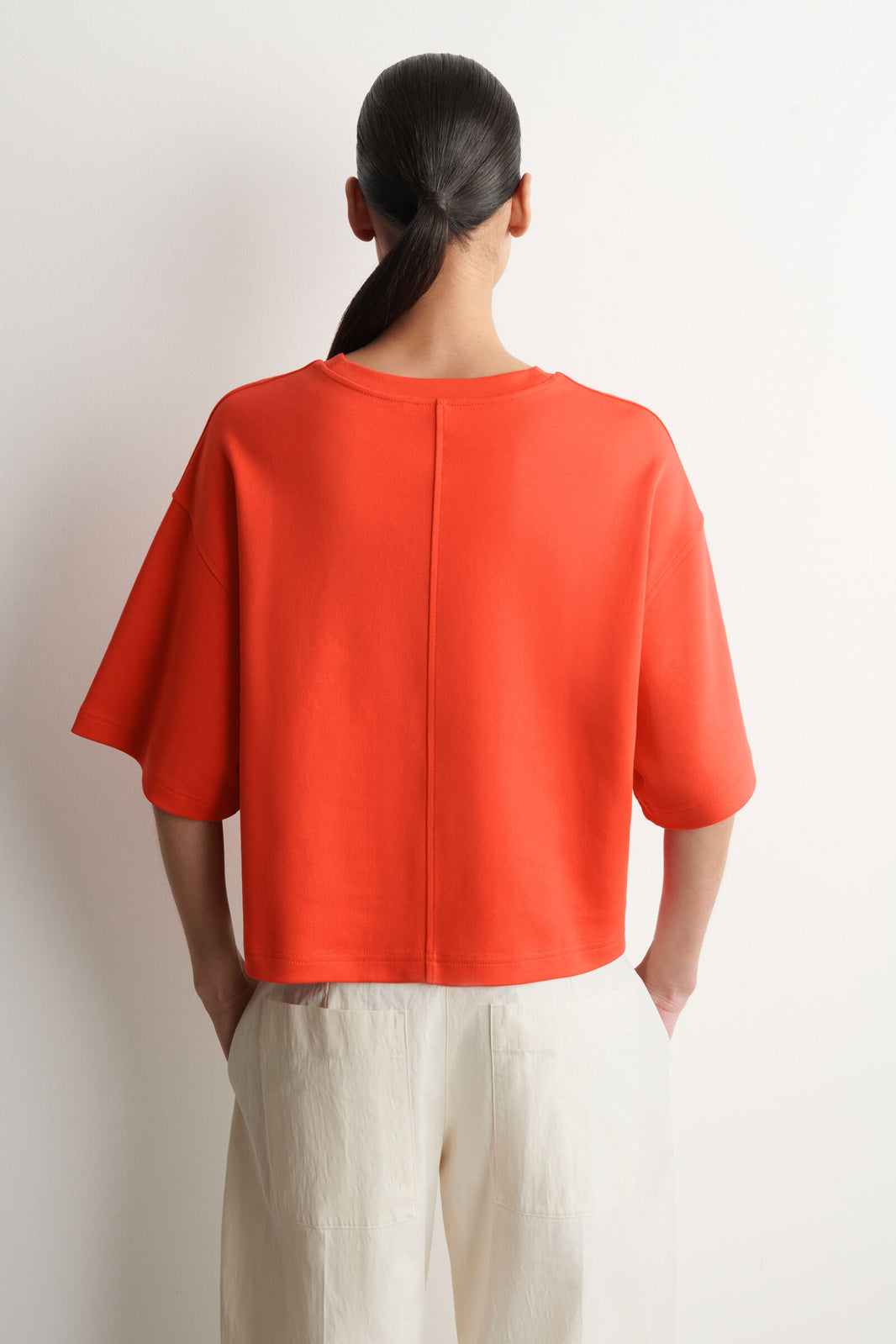 CAMISETA OVERSIZE ALGODÓN - NARANJA