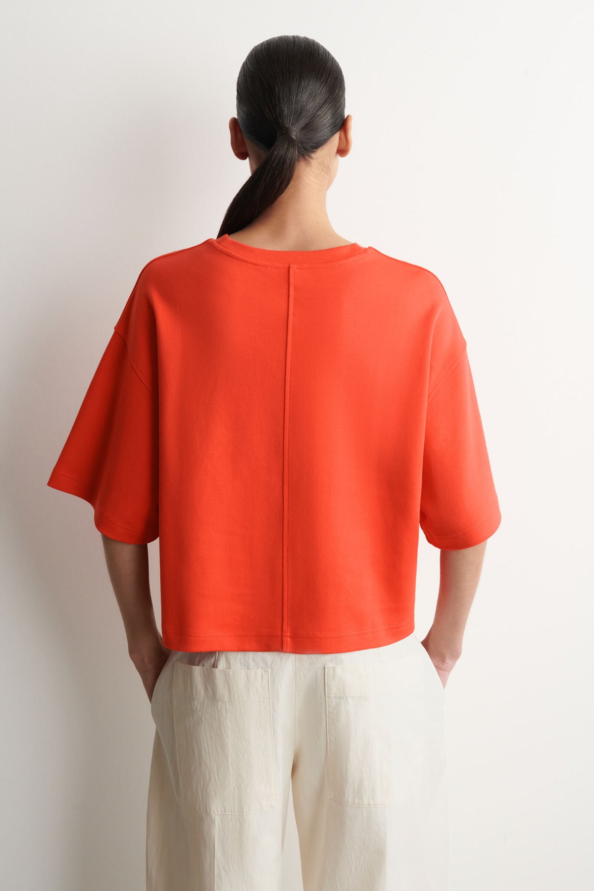 CAMISETA OVERSIZE ALGODÓN - NARANJA