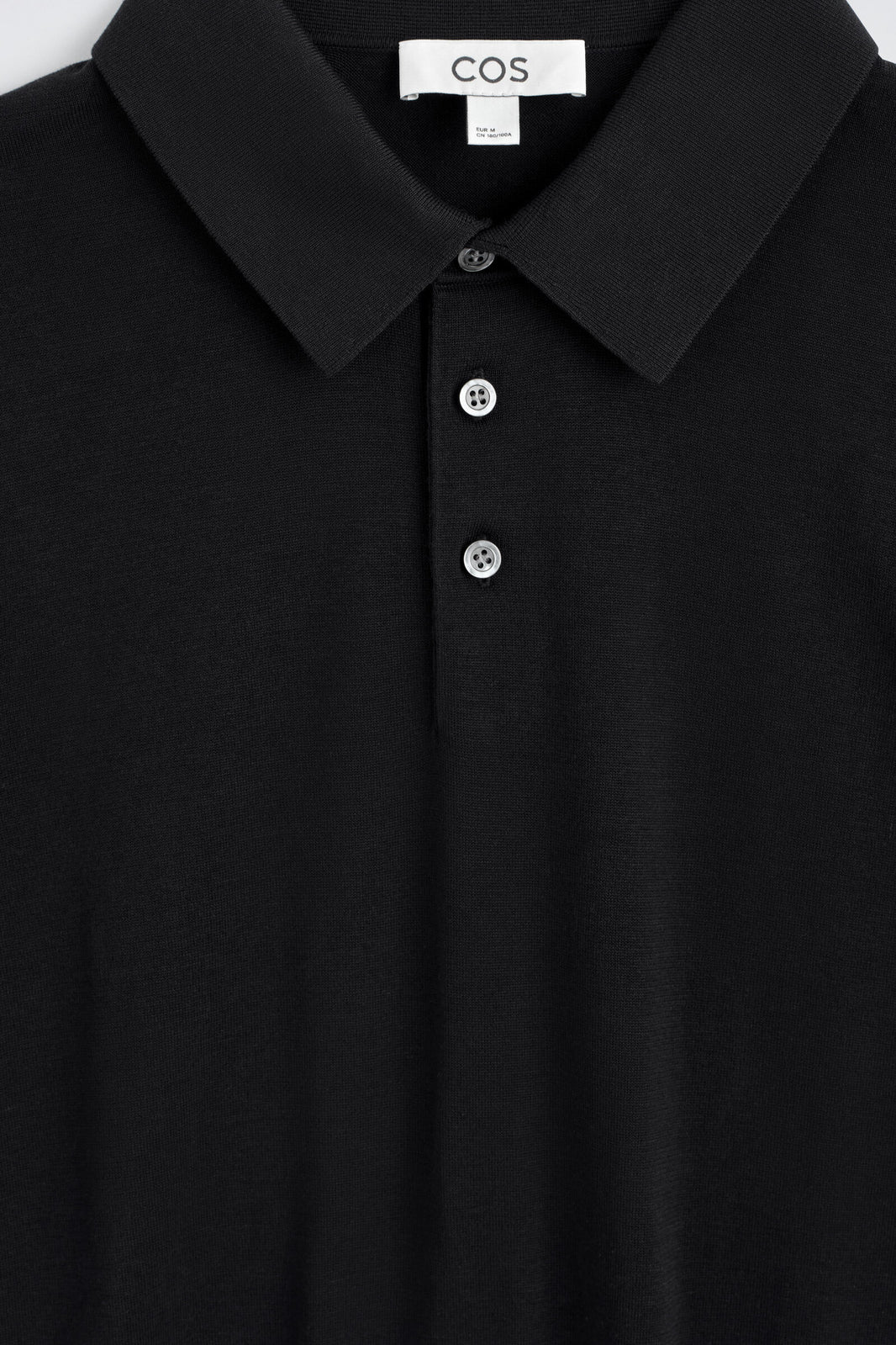 POLO DE SEDA TEJIDO SLIM - NEGRO | DescriptiveDetail