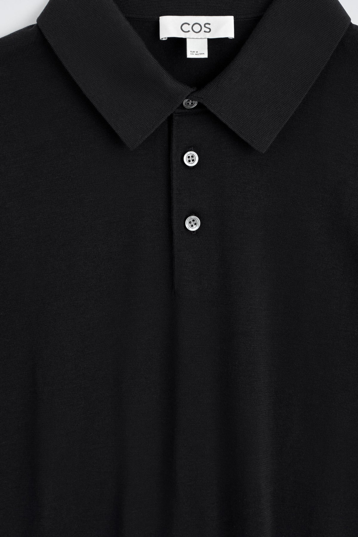 POLO DE SEDA TEJIDO SLIM - NEGRO | DescriptiveDetail
