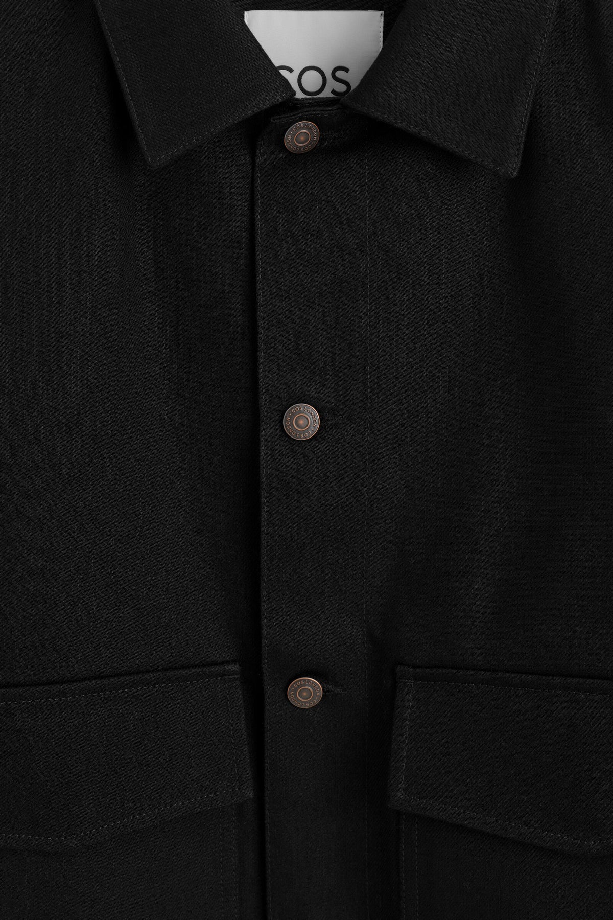 CHAQUETA DE MEZCLILLA RAW SELVEDGE - NEGRO | DescriptiveDetail