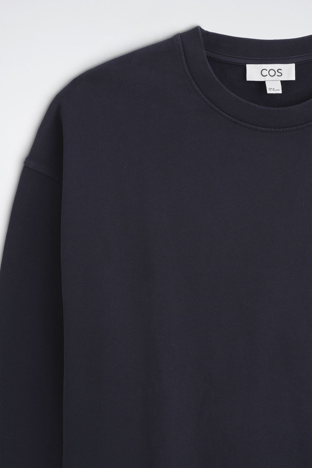 SUDADERA DE ALGODÓN LAVADO - AZUL MARINO | DescriptiveDetail