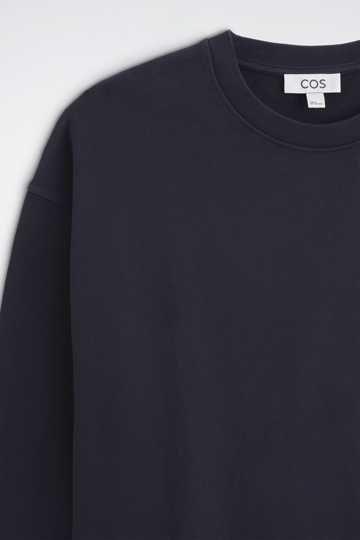 SUDADERA DE ALGODÓN LAVADO - AZUL MARINO | DescriptiveDetail