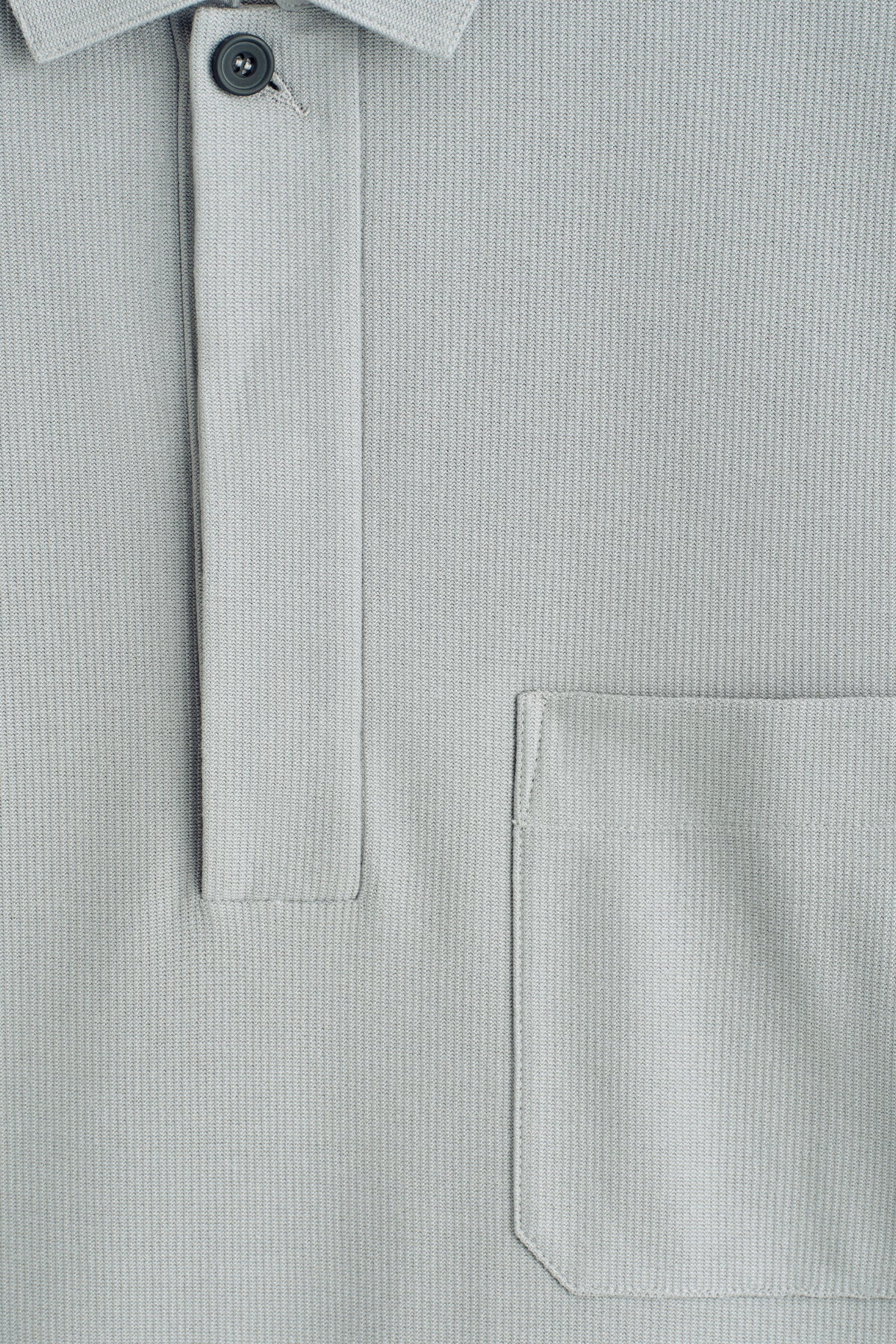 CAMISA DE POLO DE ALGODÓN-PIQUÉ - GRIS | DescriptiveDetail