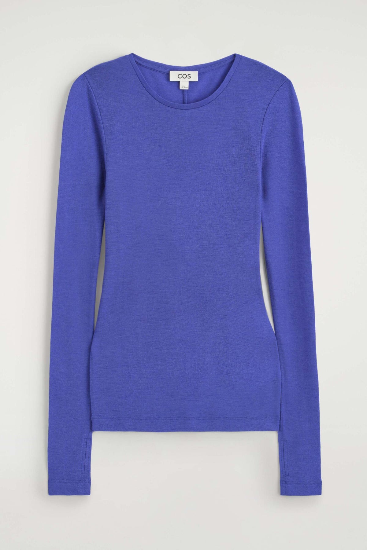 TOP DE LANA MERINO SLIM - AZUL COBALTO | 