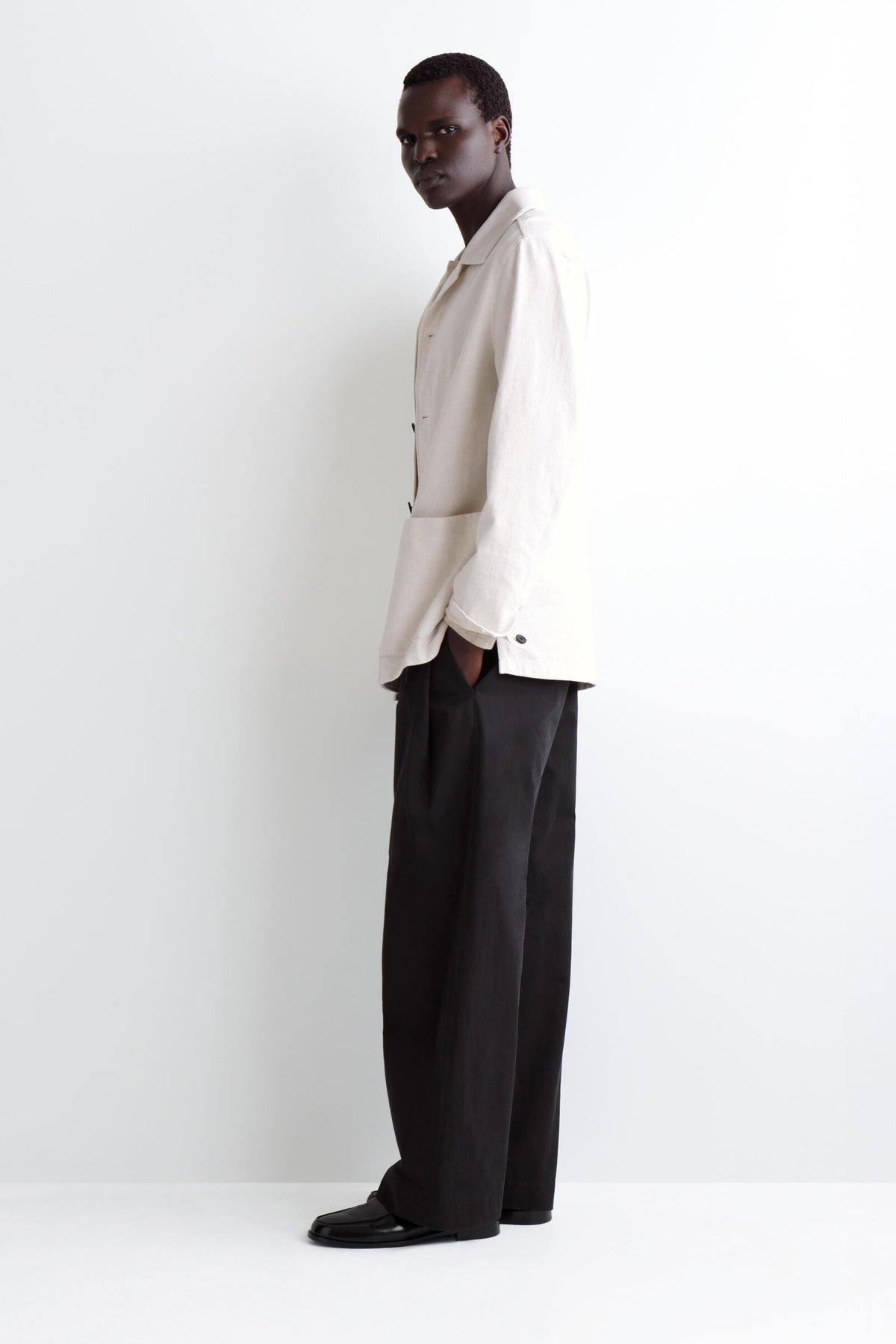 SOBRECAMISA DE MEZCLILLA - BLANCO SUAVE - StillMedia/Lookbook