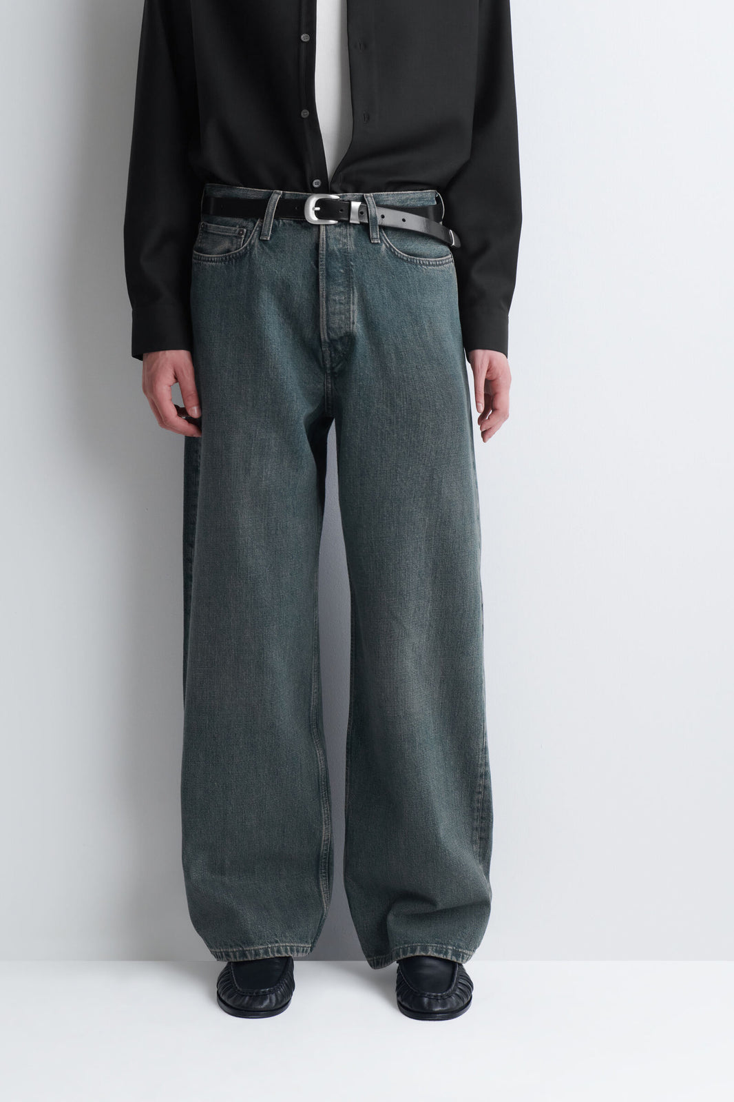 DÓBLAJE JEANS WIDE-LEG - AZUL DESVANECIDO