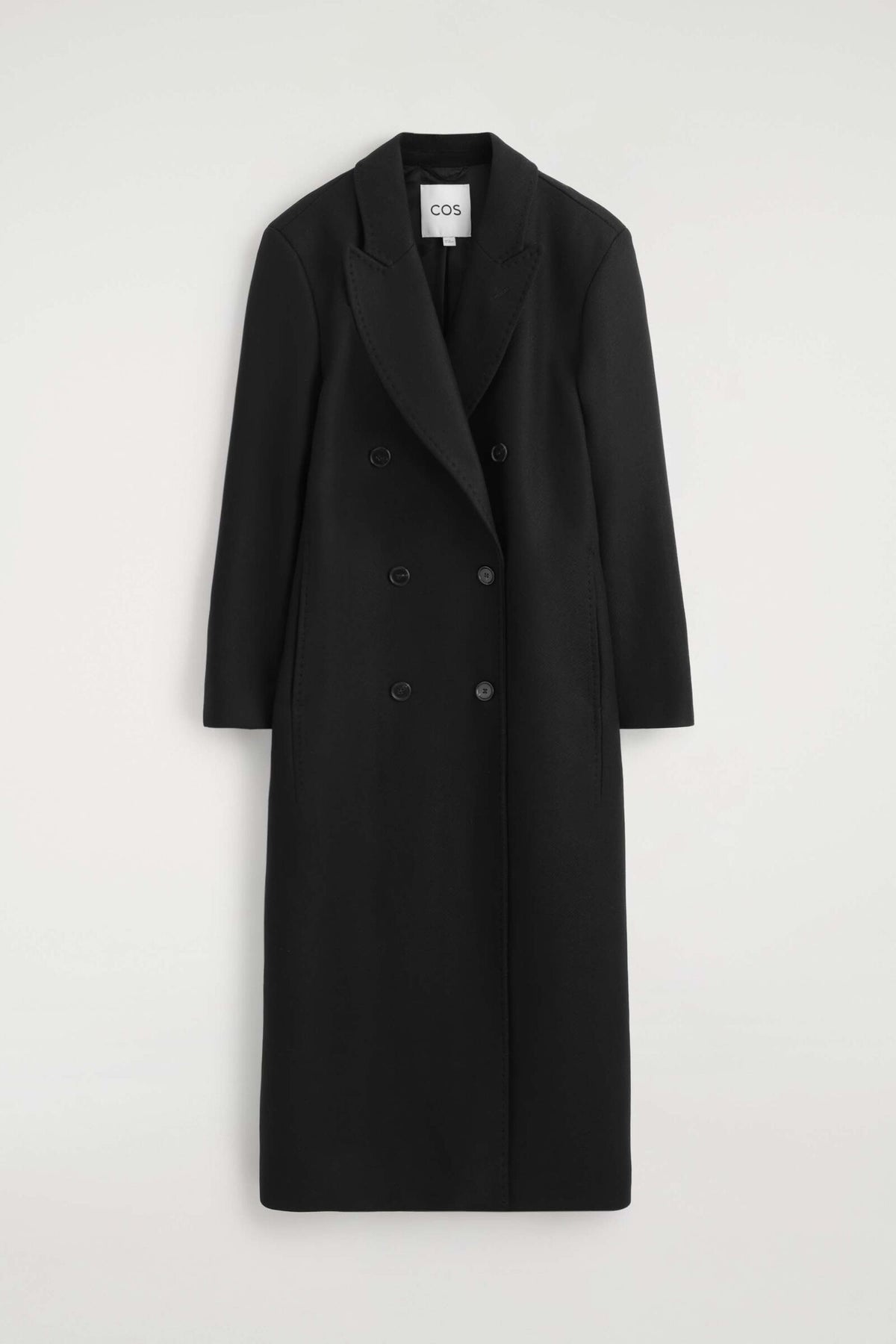 ABRIGO SASTRERO REVERSIBLE DE MEZCLA DE LANA - NEGRO | DescriptiveStillLife