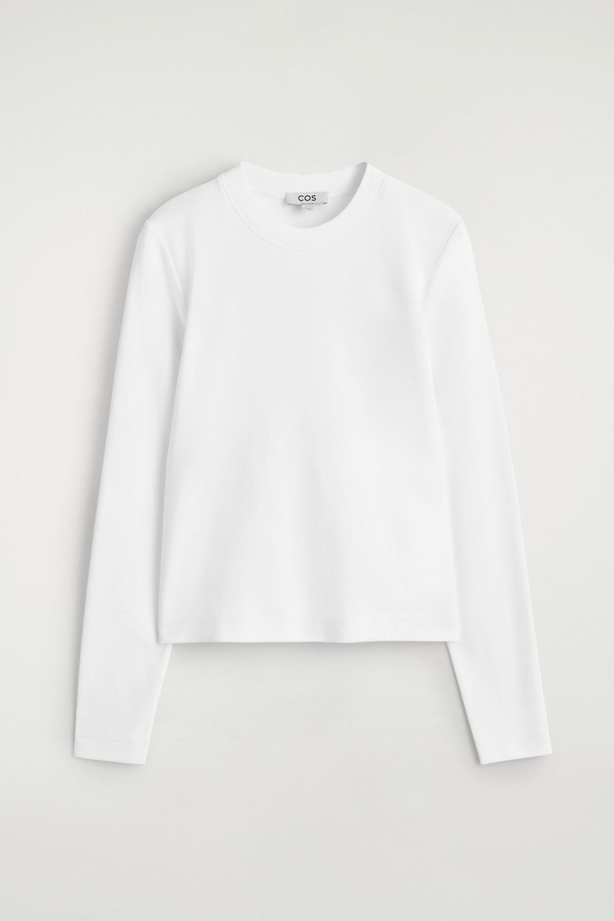 CAMISETA DE MANGA LARGA DE CORTE LIMPIO - BLANCO | DescriptiveStillLife