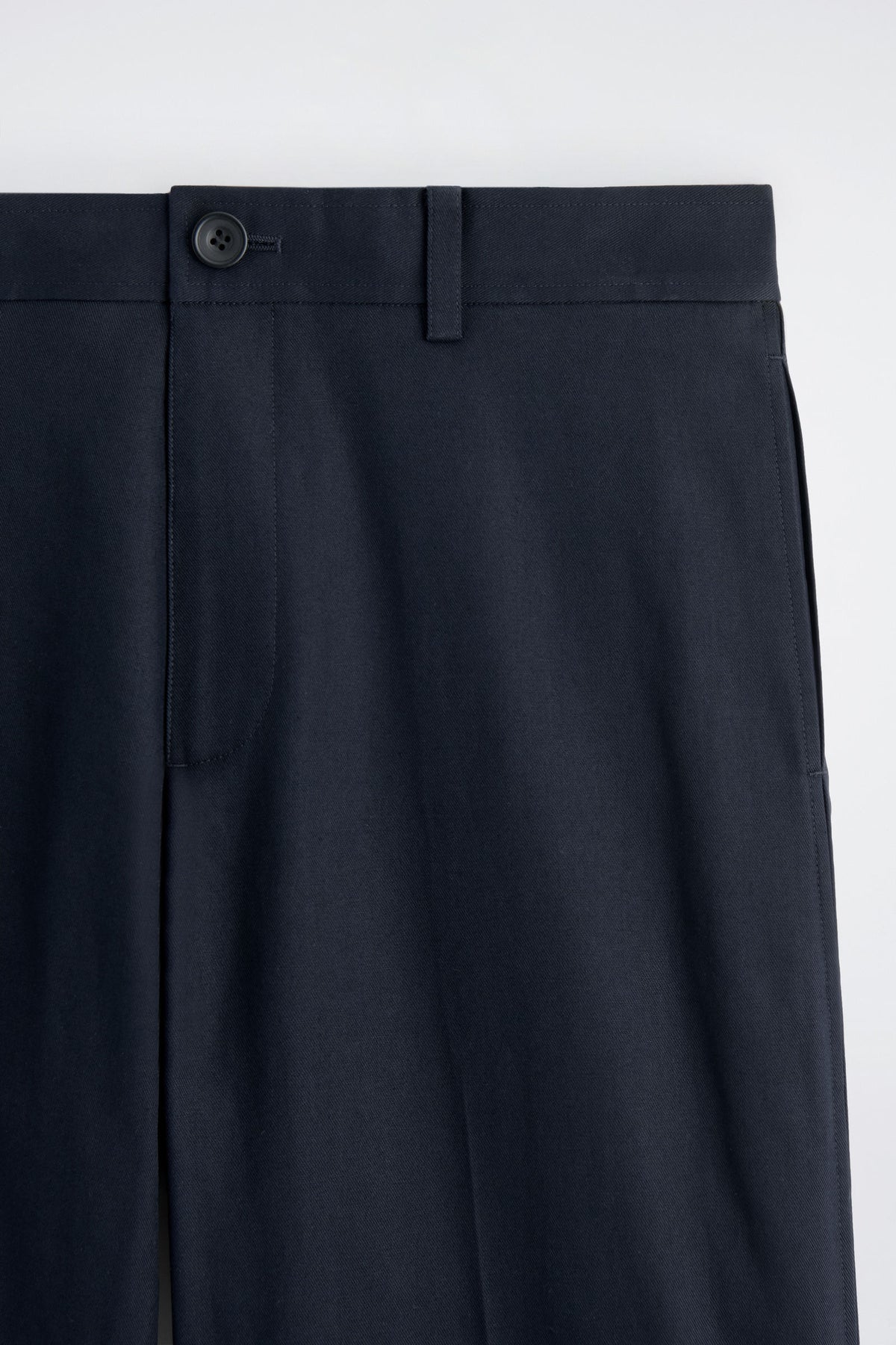PANTALONES DE ALGODÓN Y LINO DE AJUSTE RELAJADO Y DE PIERNA RECTA - AZUL MARINO - StillMedia/DescriptiveDetail