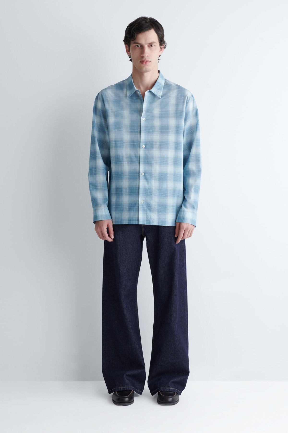 CAMISA DE ALGODÓN A CUADROS - AZUL / CUADROS - StillMedia/Lookbook