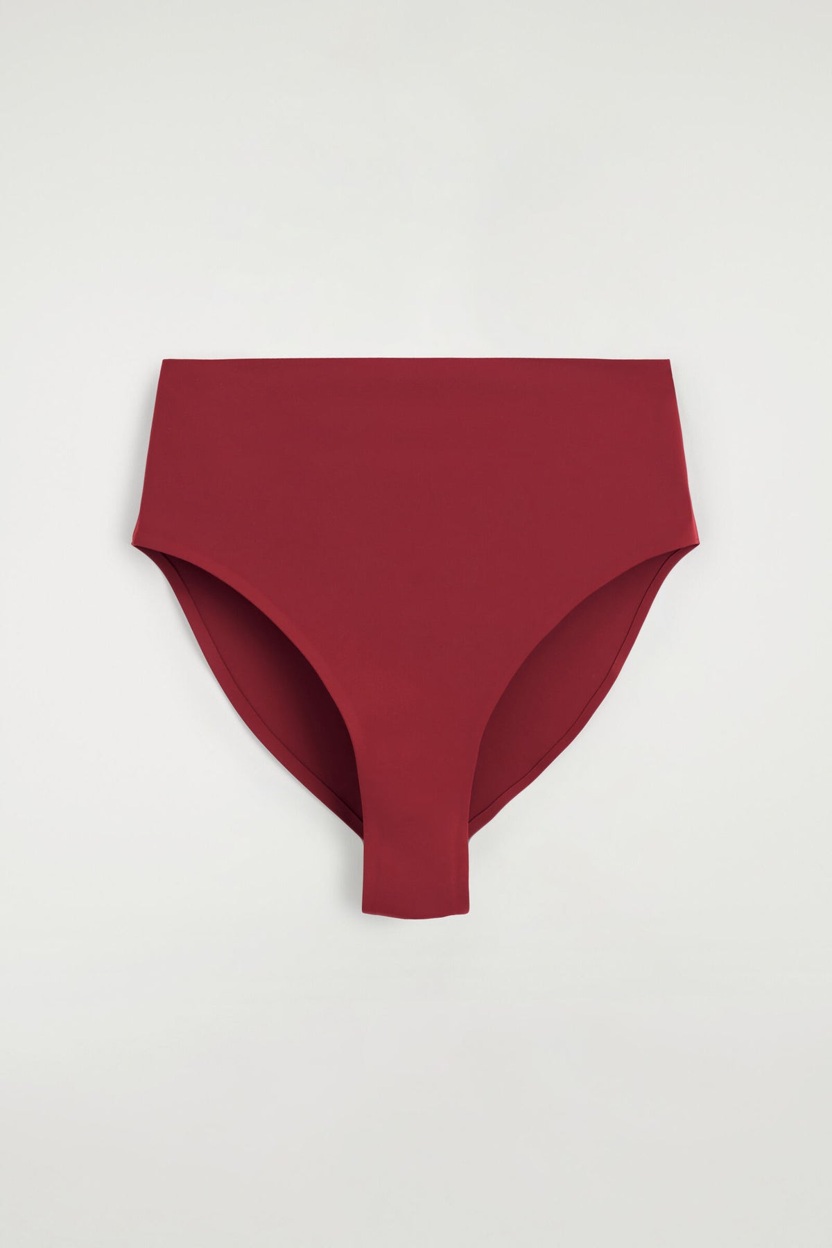 BRAGAS DE BIKINI DE CINTURA ALTA DE BONDED-SCUBA - ROJO OSCURO - StillMedia/DescriptiveStillLife