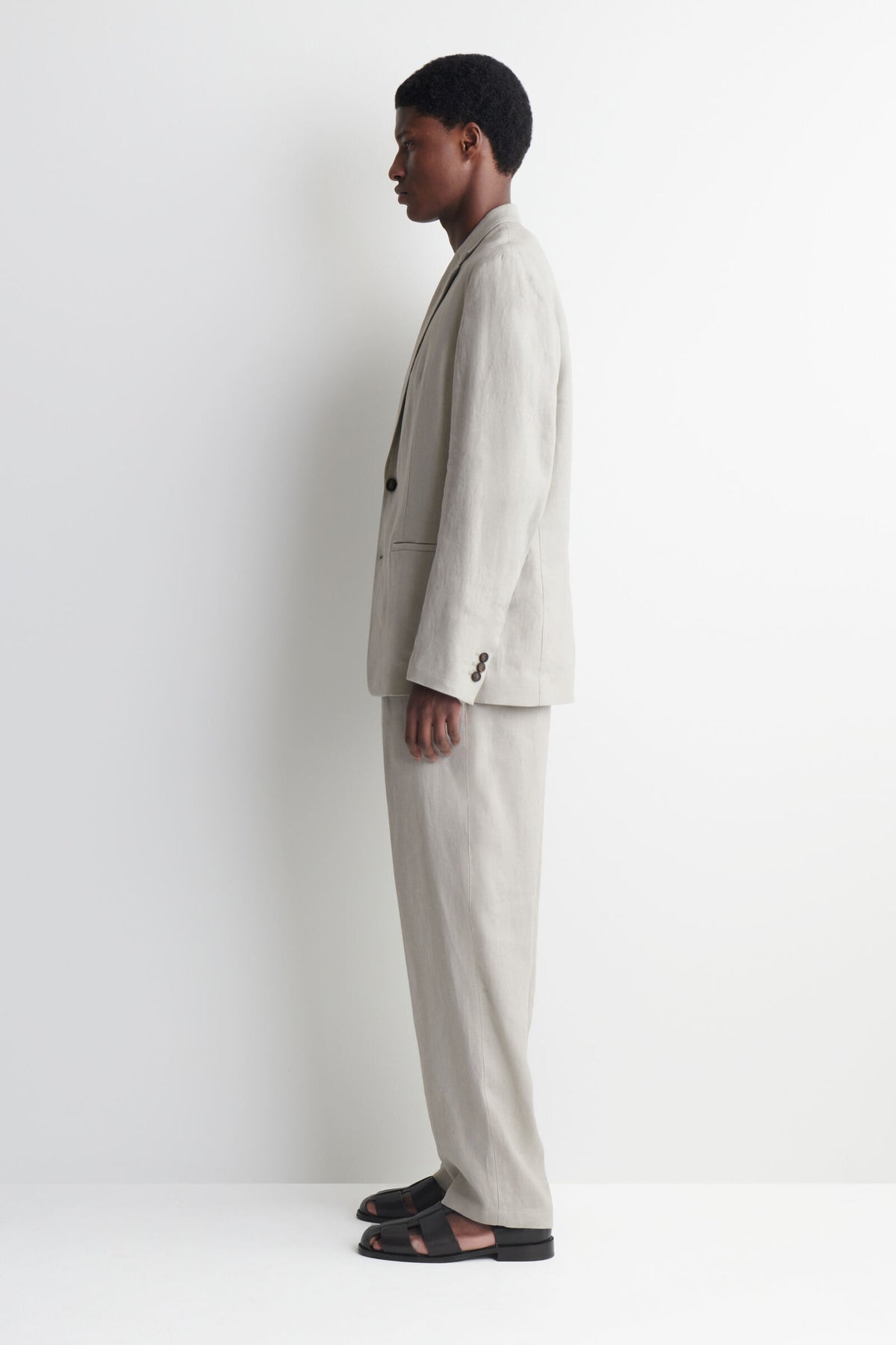 BLAZER DE LINO DE UN SOLO BOTÓN - PISTACHE SUAVE - StillMedia/Lookbook