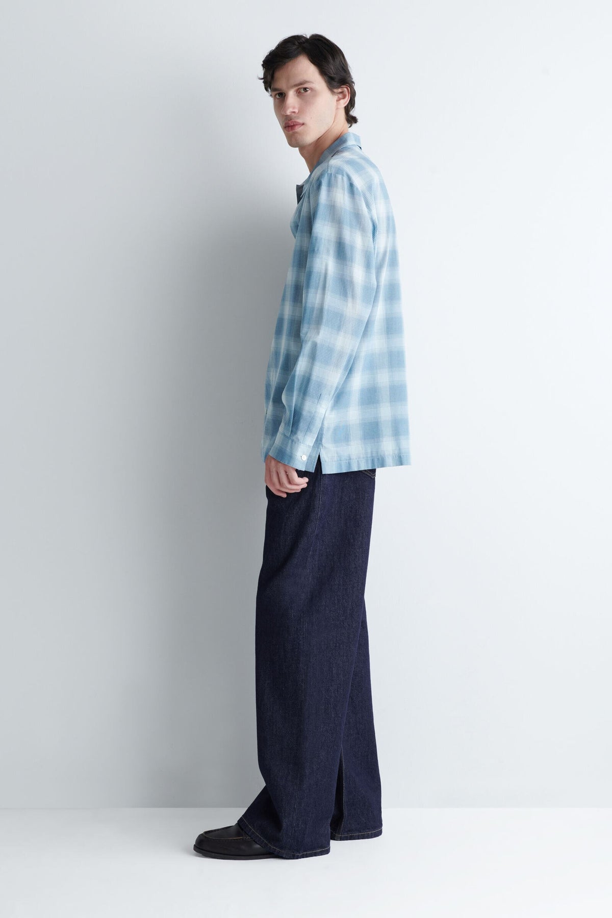 CAMISA DE ALGODÓN A CUADROS - AZUL / CUADROS - StillMedia/Lookbook