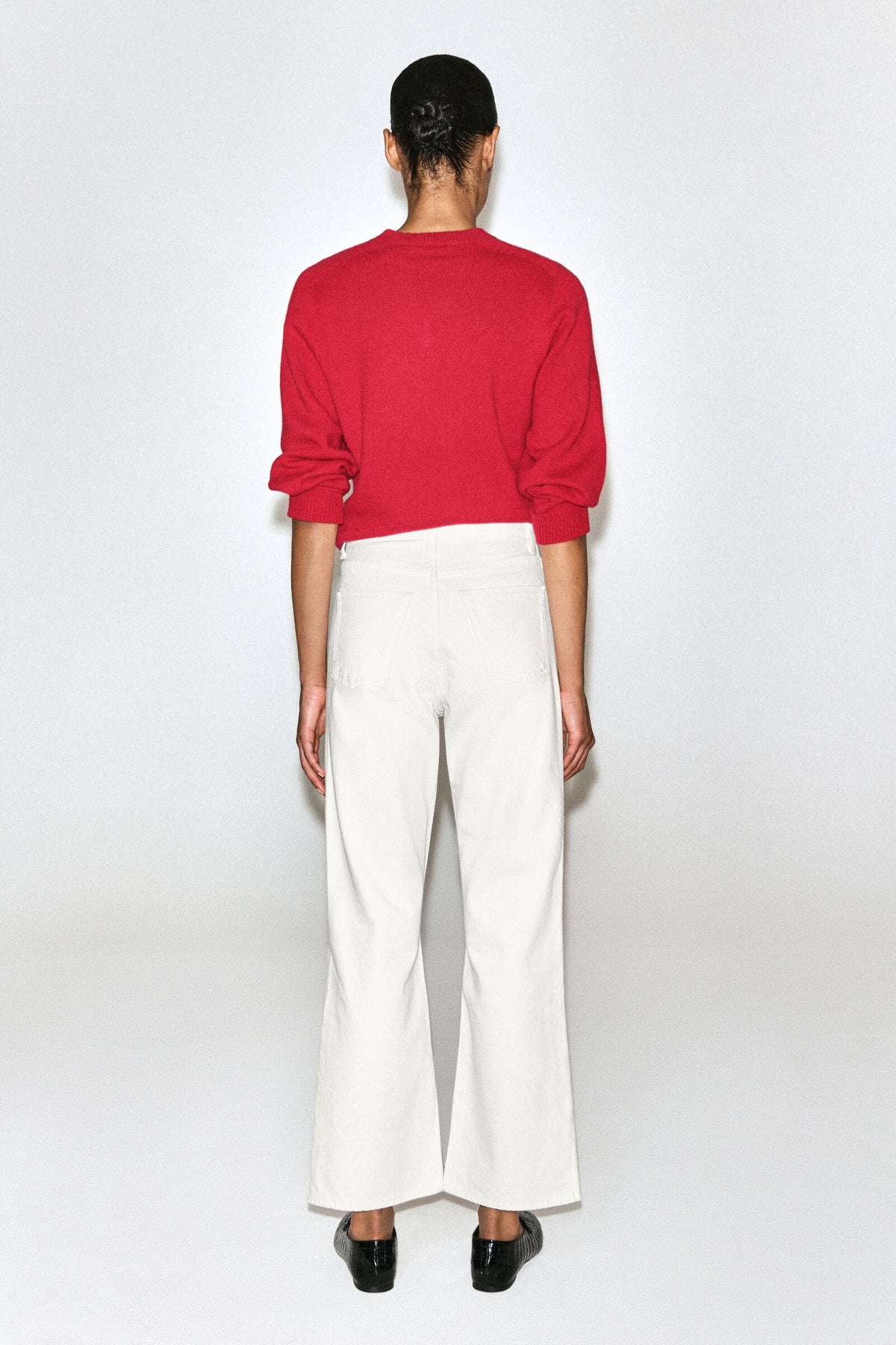 JEANS VALLEY CROP BOOTCUT - BLANCO