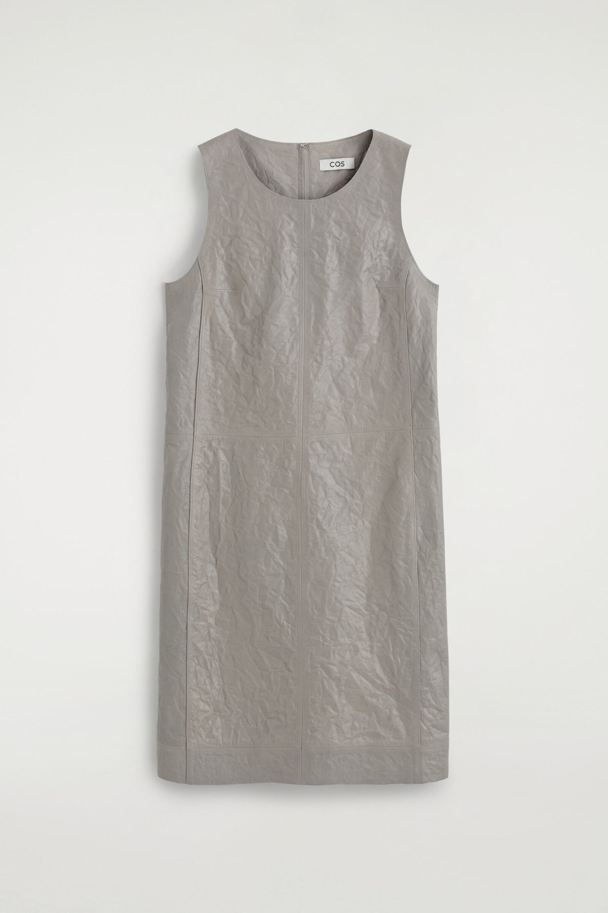 VESTIDO DE CUERO TEXTURIZADO - GRIS CLARO - StillMedia/DescriptiveStillLife