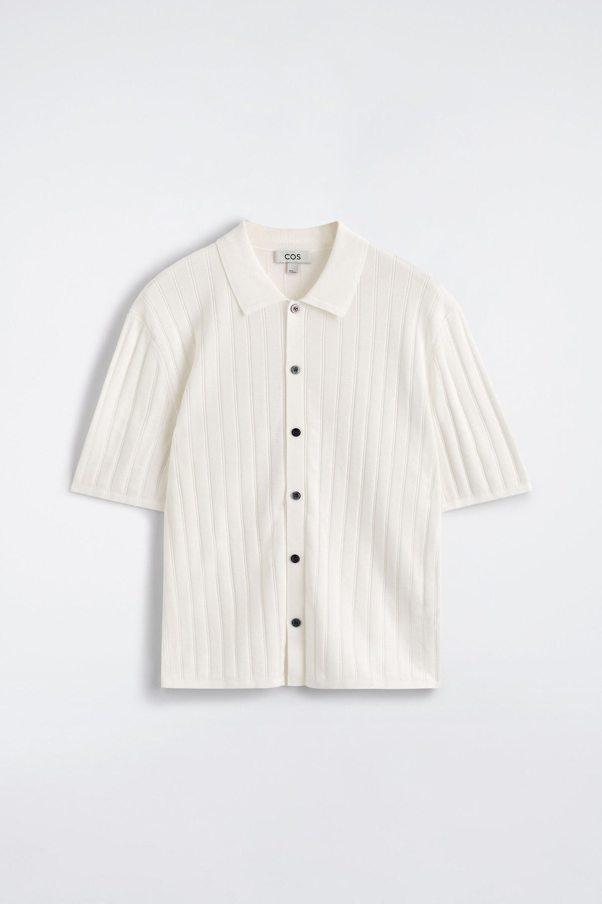 CAMISA DE ALGODÓN TEJIDO ACANALADO - BLANCO - StillMedia/DescriptiveStillLife